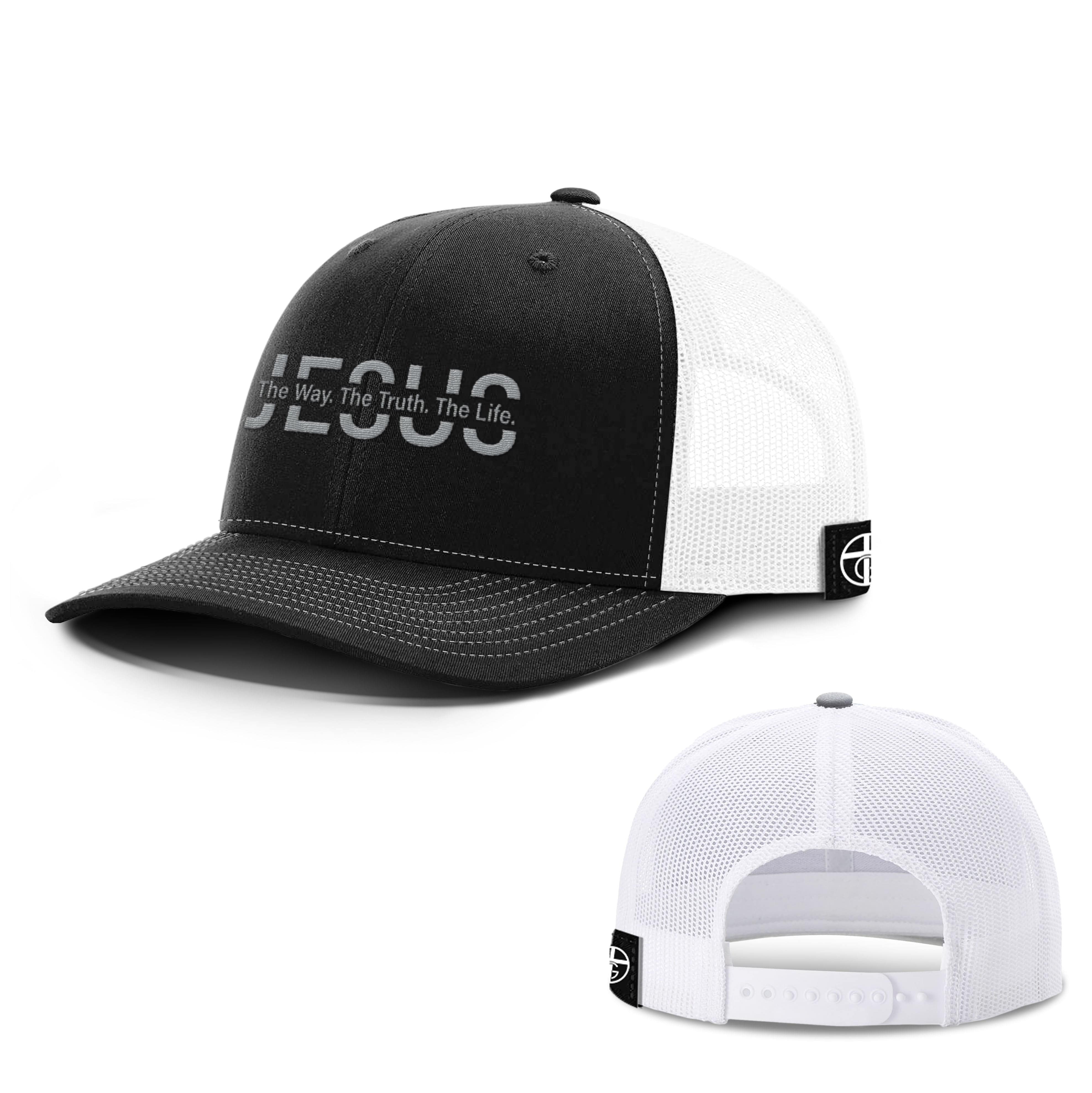 Our True God Hat Snapback / Black and White / One Size Jesus The Way. The Truth. The Life. DBD Edition Hats