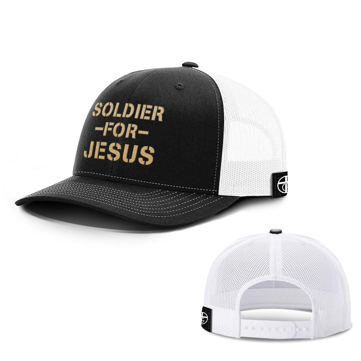 Our True God Hat Snapback / Black and White / One Size Soldier For Jesus Hats