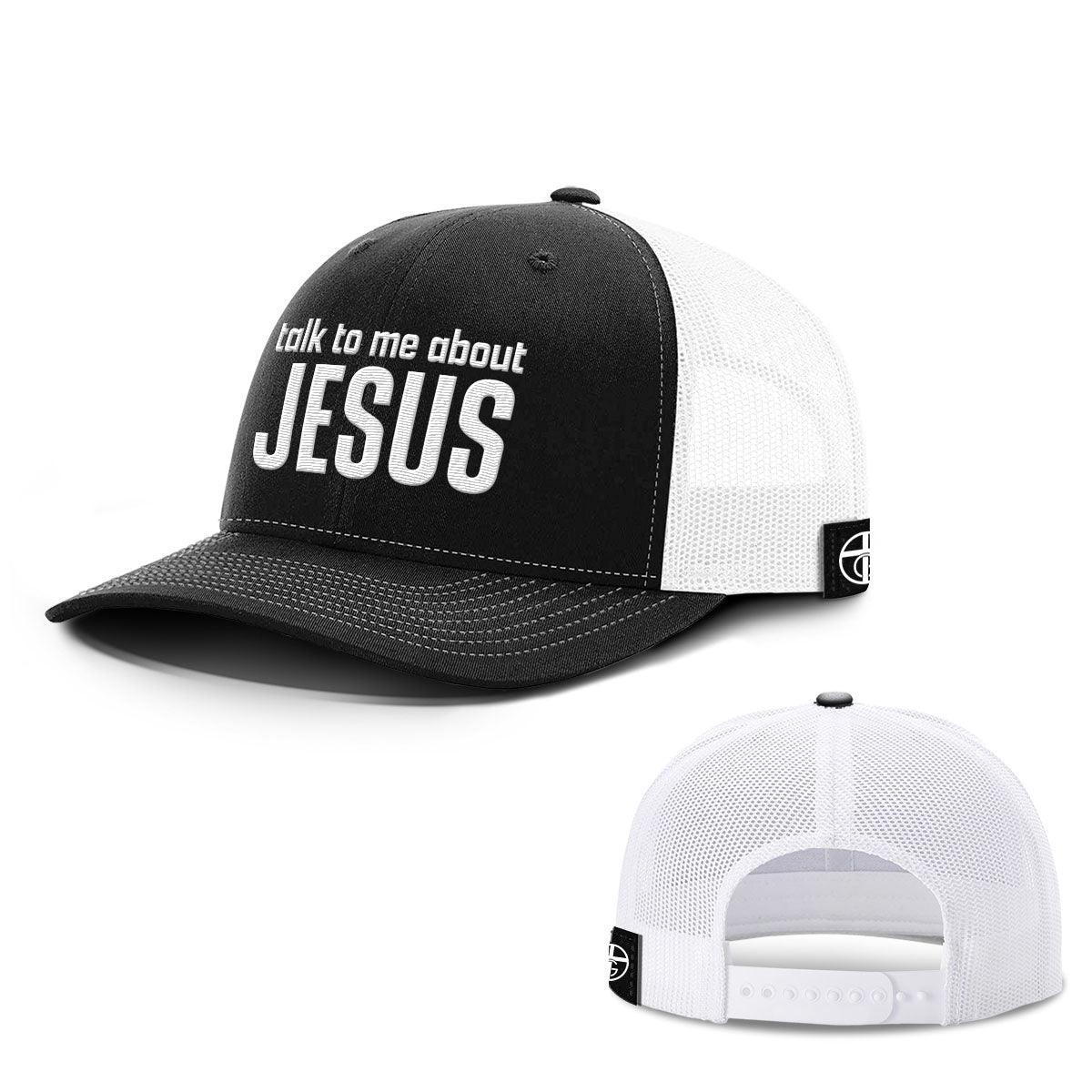 Our True God Hat Snapback / Black and White / One Size Talk To Me About JESUS Hats