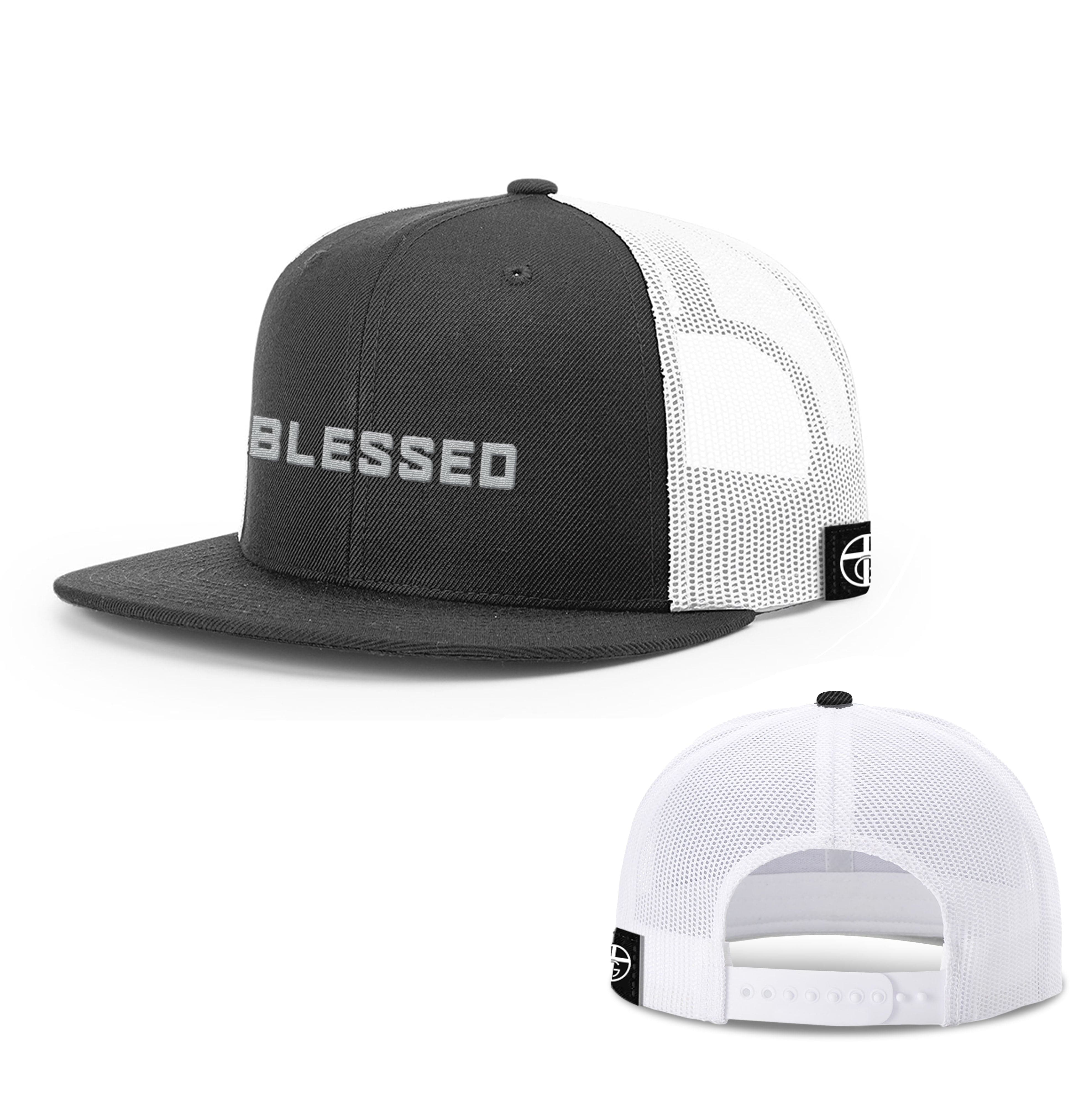 Our True God Hat Snapback Flatbill / Black and White / One Size Blessed DBD Edition Hats