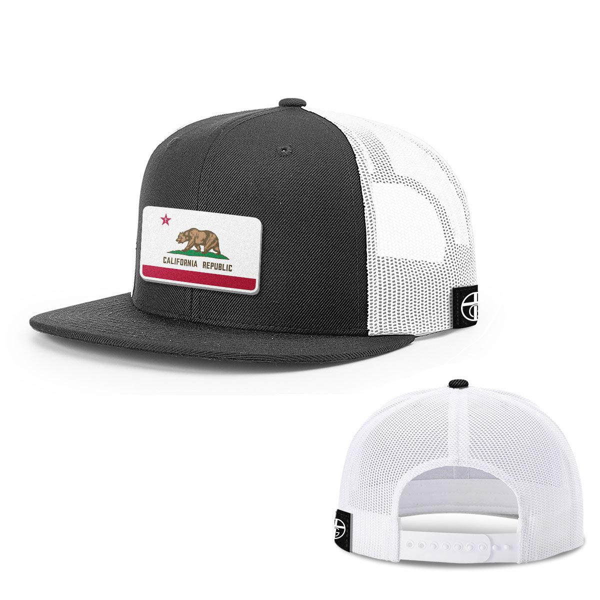 Our True God Hat Snapback Flatbill / Black and White / One Size California is God’s Country Patch Hats