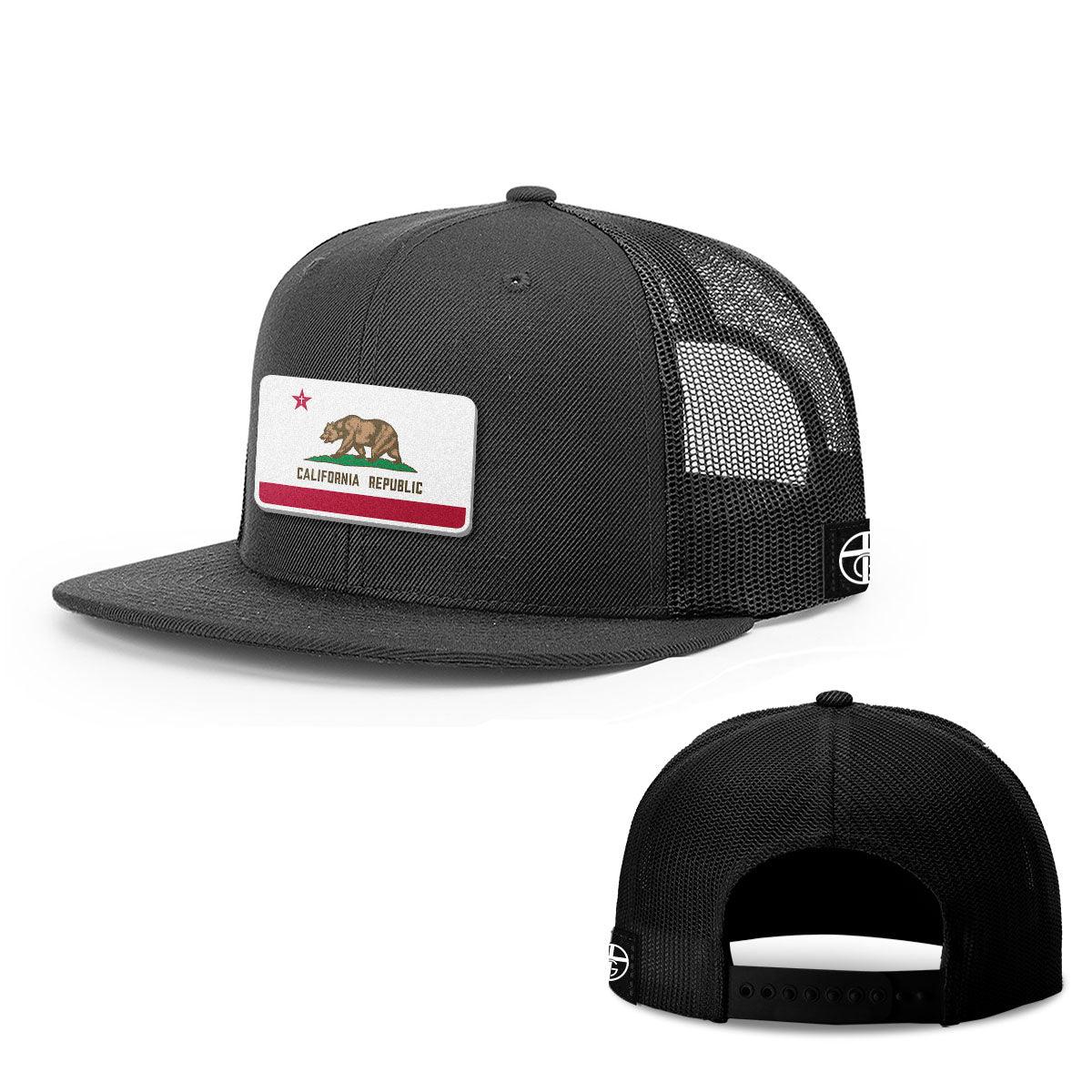 Our True God Hat Snapback Flatbill / Full Black / One Size California is God’s Country Patch Hats