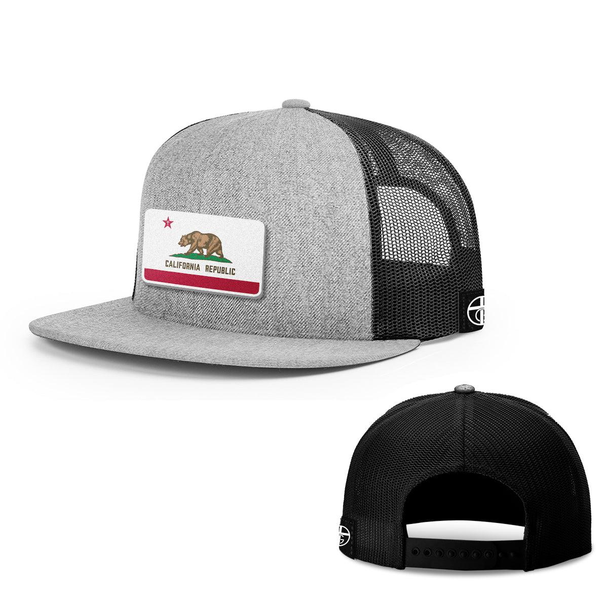 Our True God Hat Snapback Flatbill / Heather and Black / One Size California is God’s Country Patch Hats