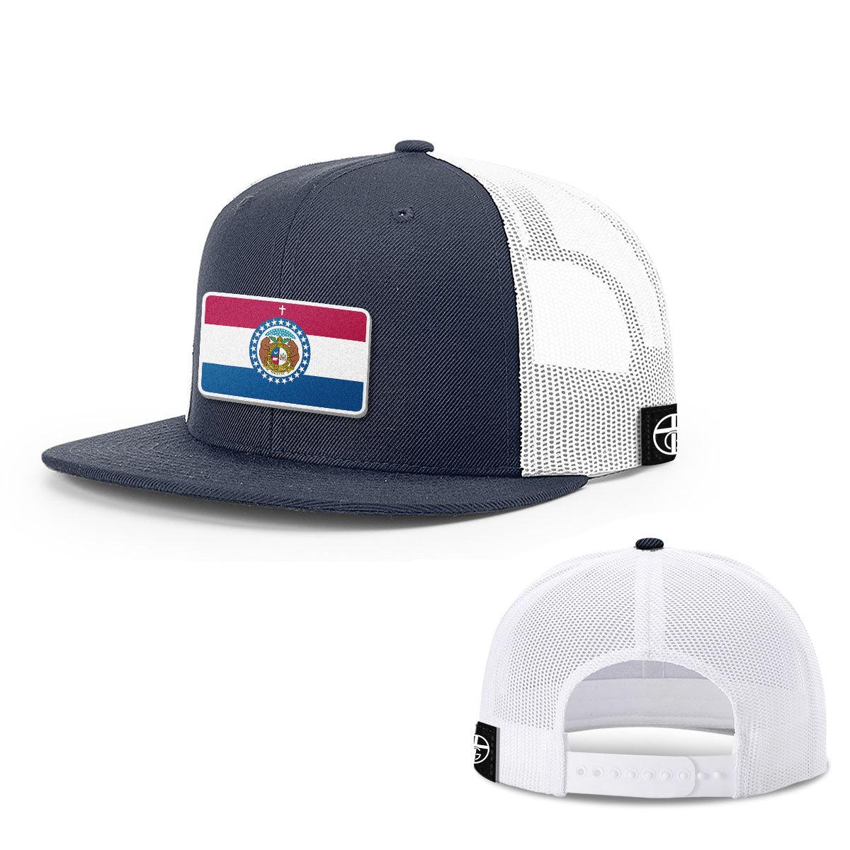 Our True God Hat Snapback Flatbill / Navy and White / One Size Missouri is God’s Country Patch Hats