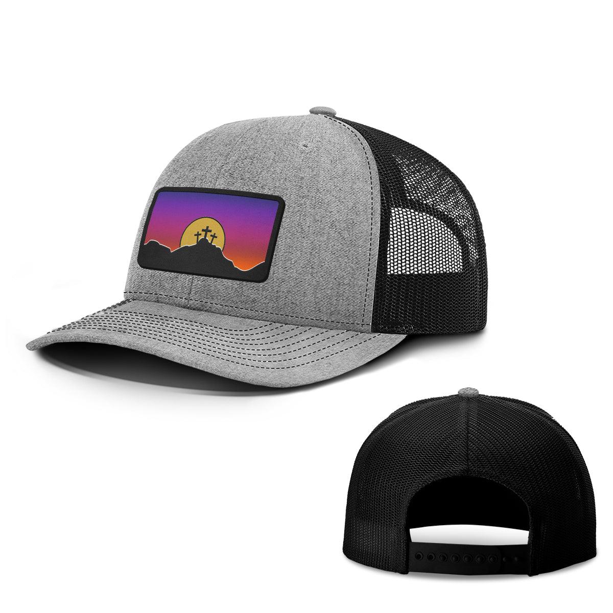 Our True God Hat Snapback / Heather and Black / One Size Good Friday Patch Hats