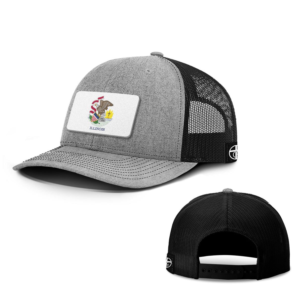 Our True God Hat Snapback / Heather and Black / One Size Illinois is God’s Country Patch Hats