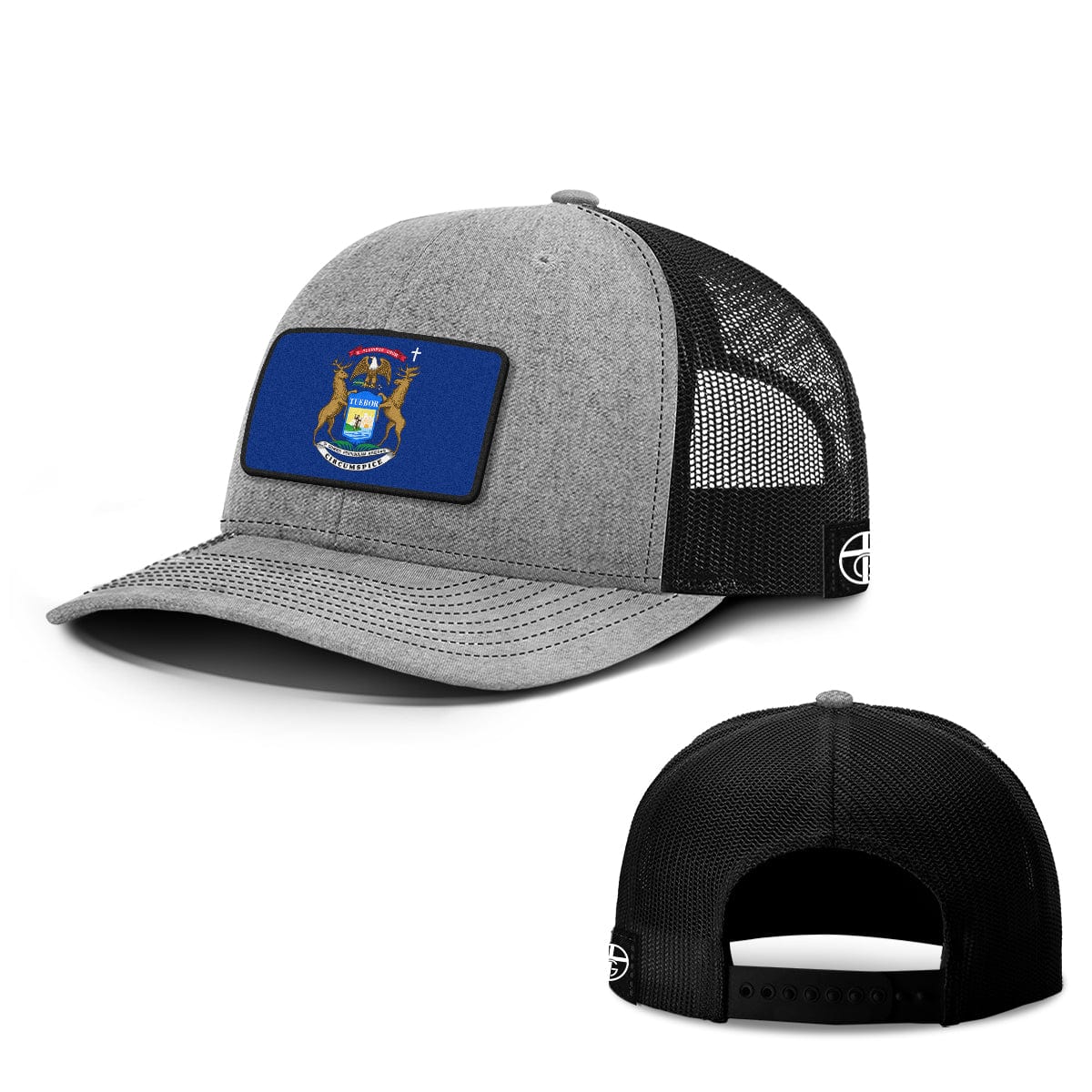 Our True God Hat Snapback / Heather and Black / One Size Michigan is God’s Country Patch Hats