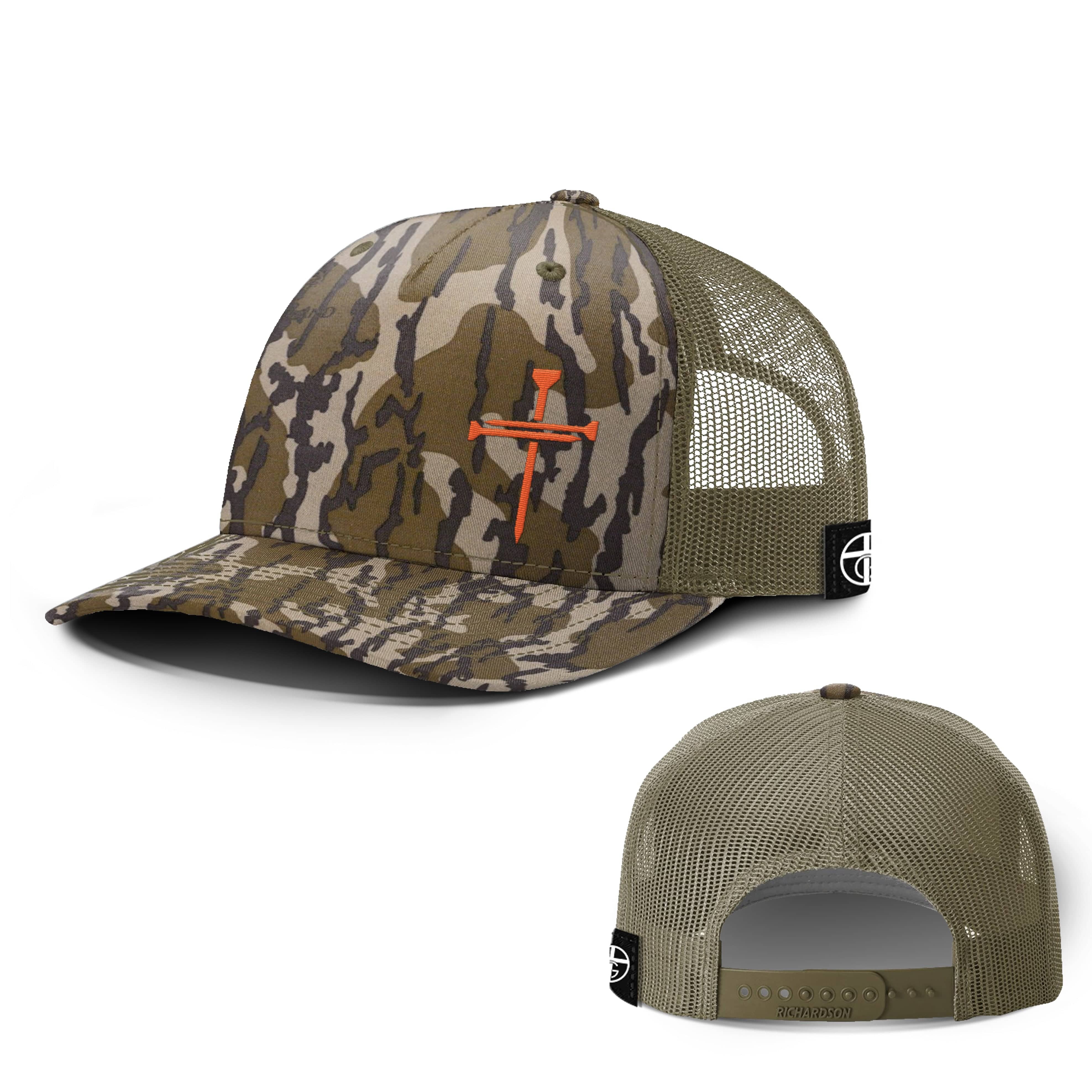 Our True God Hat Snapback / RealTree Excape and Black / One Size Nail Cross Lower Left Hunting Hats