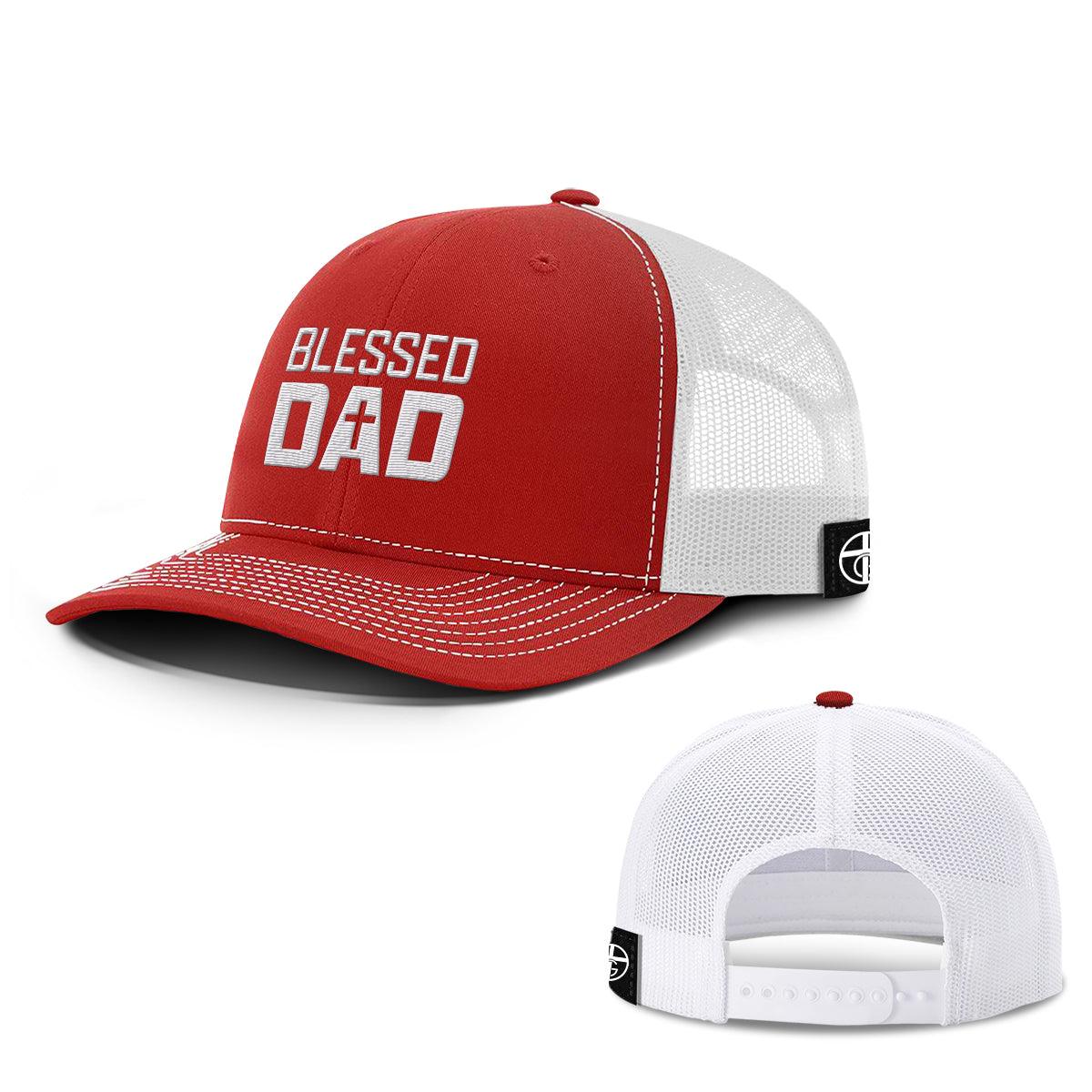 Our True God Hat Snapback / Red And White / One Size Blessed Dad Hats