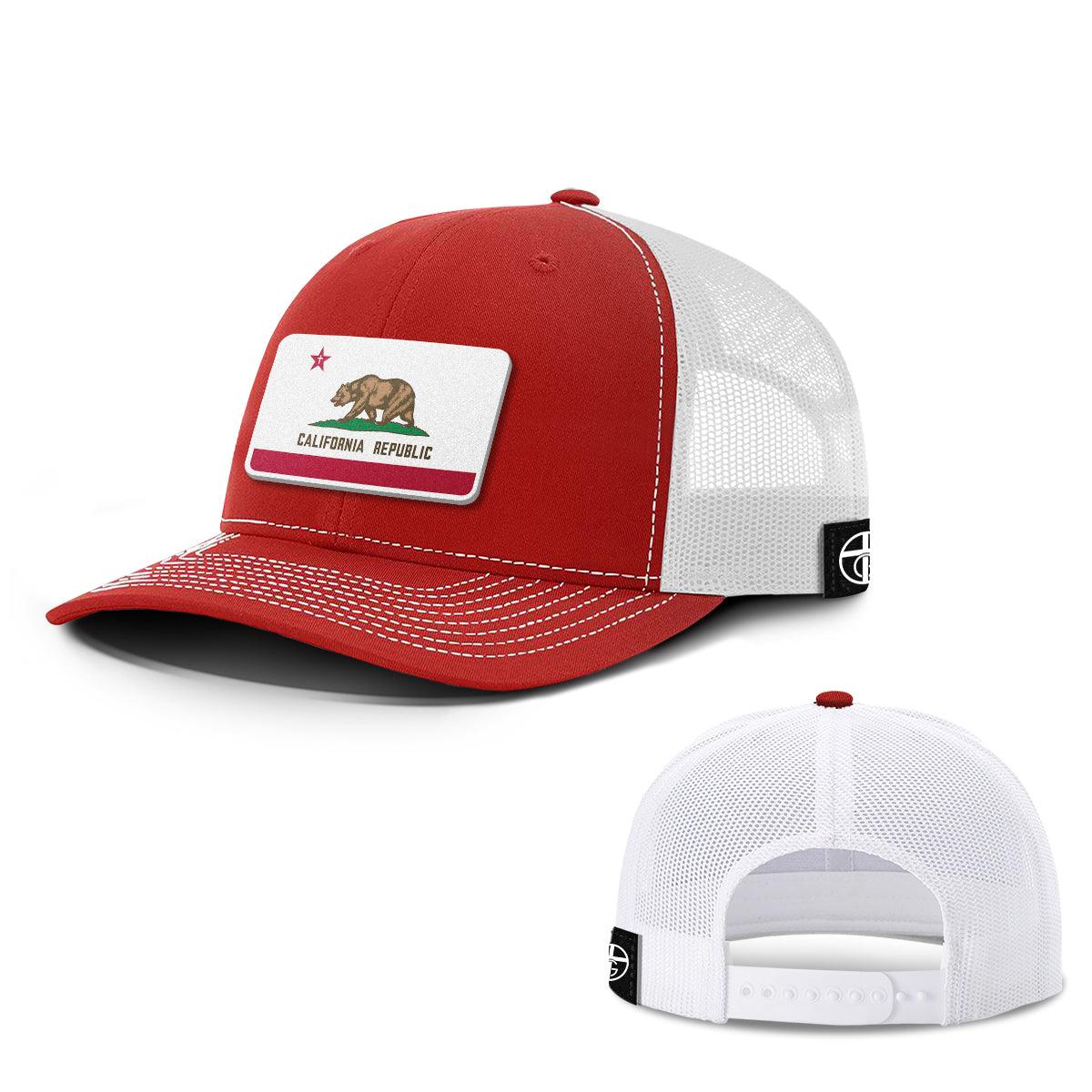 Our True God Hat Snapback / Red And White / One Size California is God’s Country Patch Hats