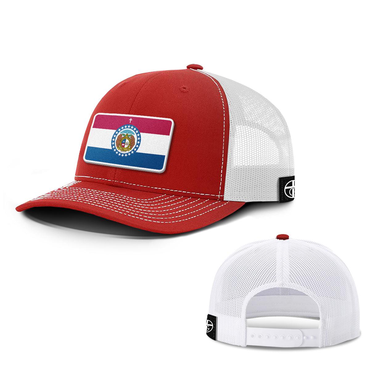 Our True God Hat Snapback / Red And White / One Size Missouri is God’s Country Patch Hats