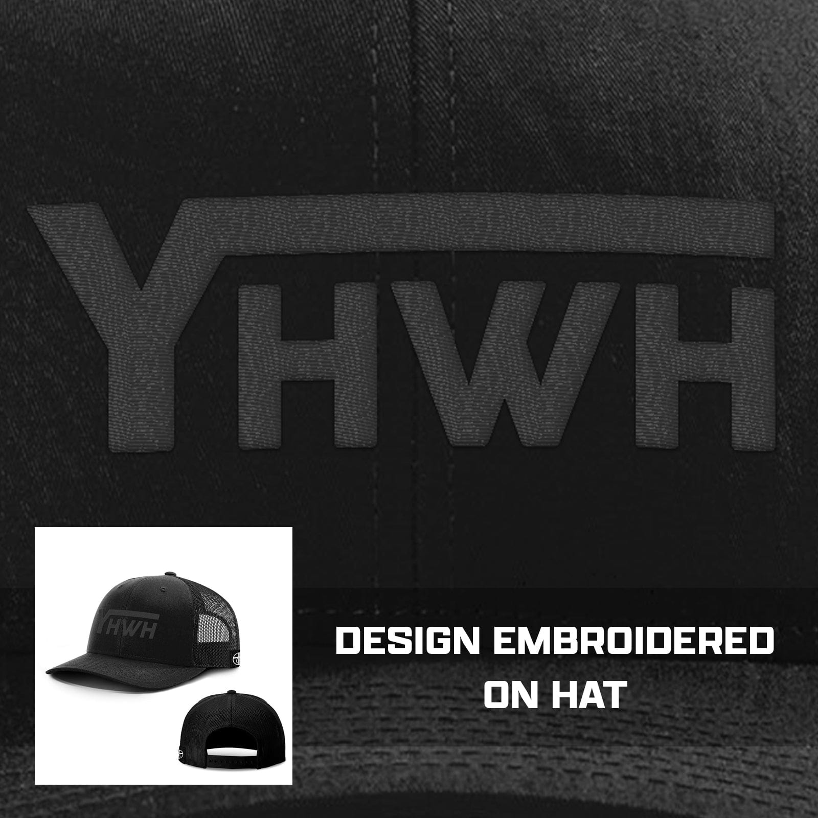 Our True God Hat YHWH Blackout Version Hats