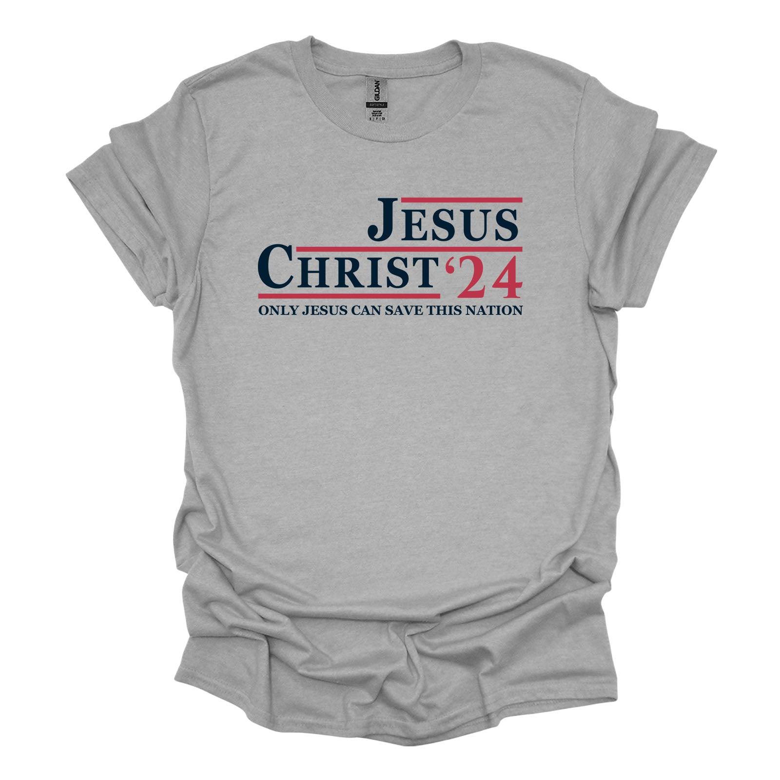 SunFrog Solutions Apparel T-Shirt / Grey / S Jesus Christ 24