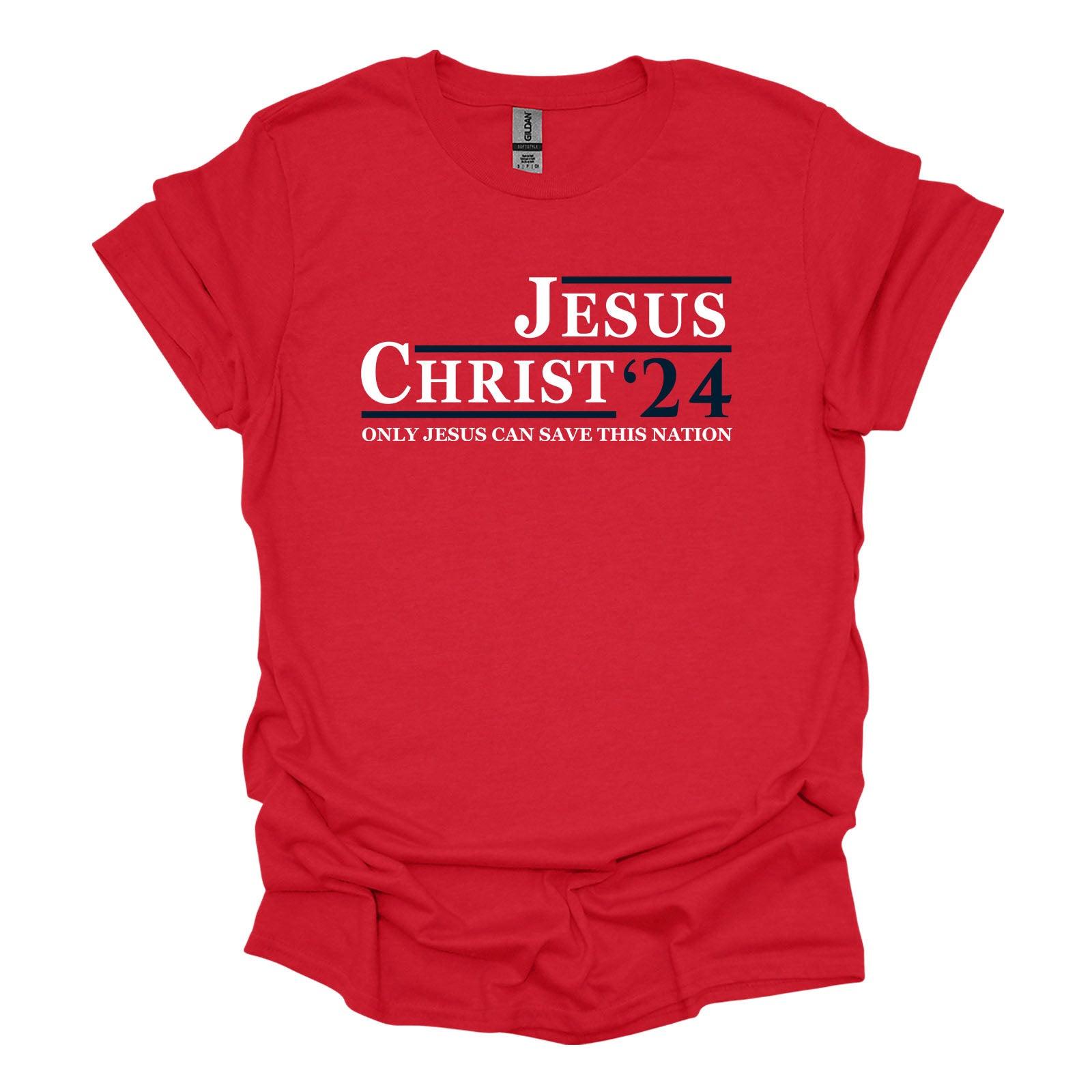 SunFrog Solutions Apparel T-Shirt / Red / S Jesus Christ 24