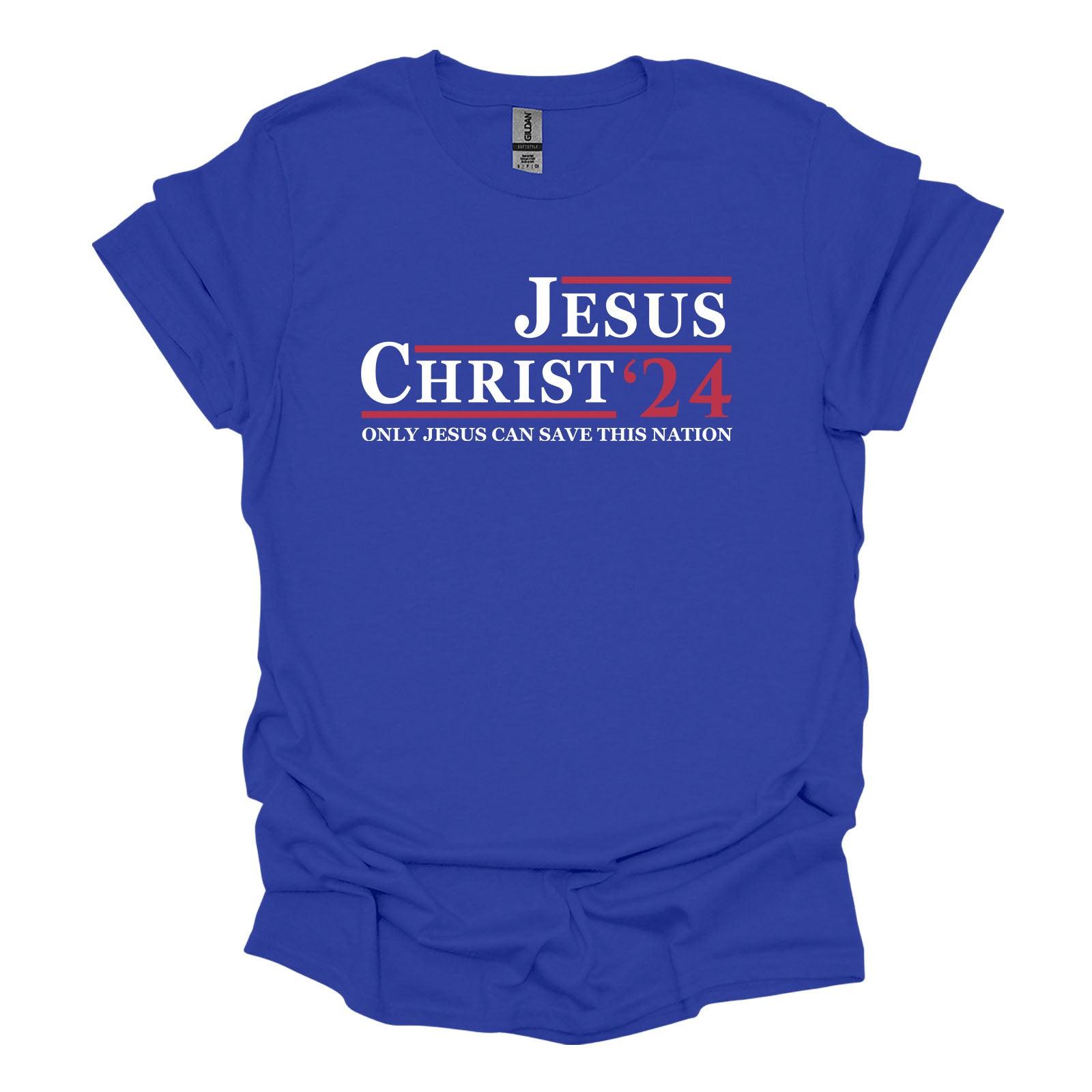 SunFrog Solutions Apparel T-Shirt / Royal Blue / S Jesus Christ 24