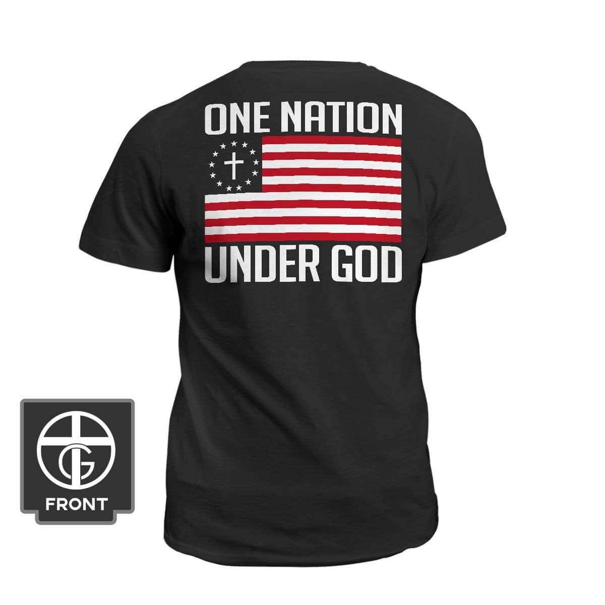 One Nation Under God (Back Print) - Our True God