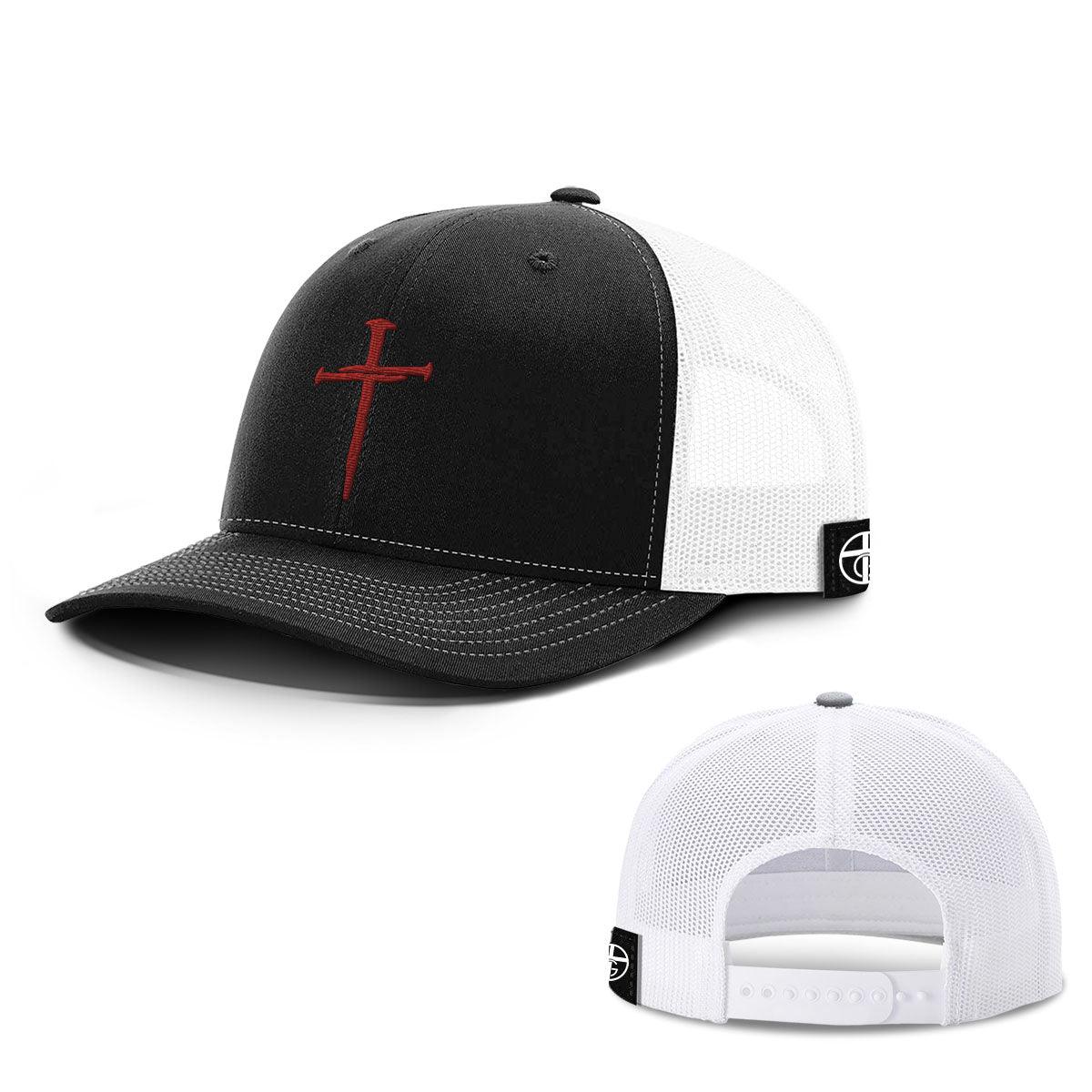 Nail Cross Maroon Hats - Our True God