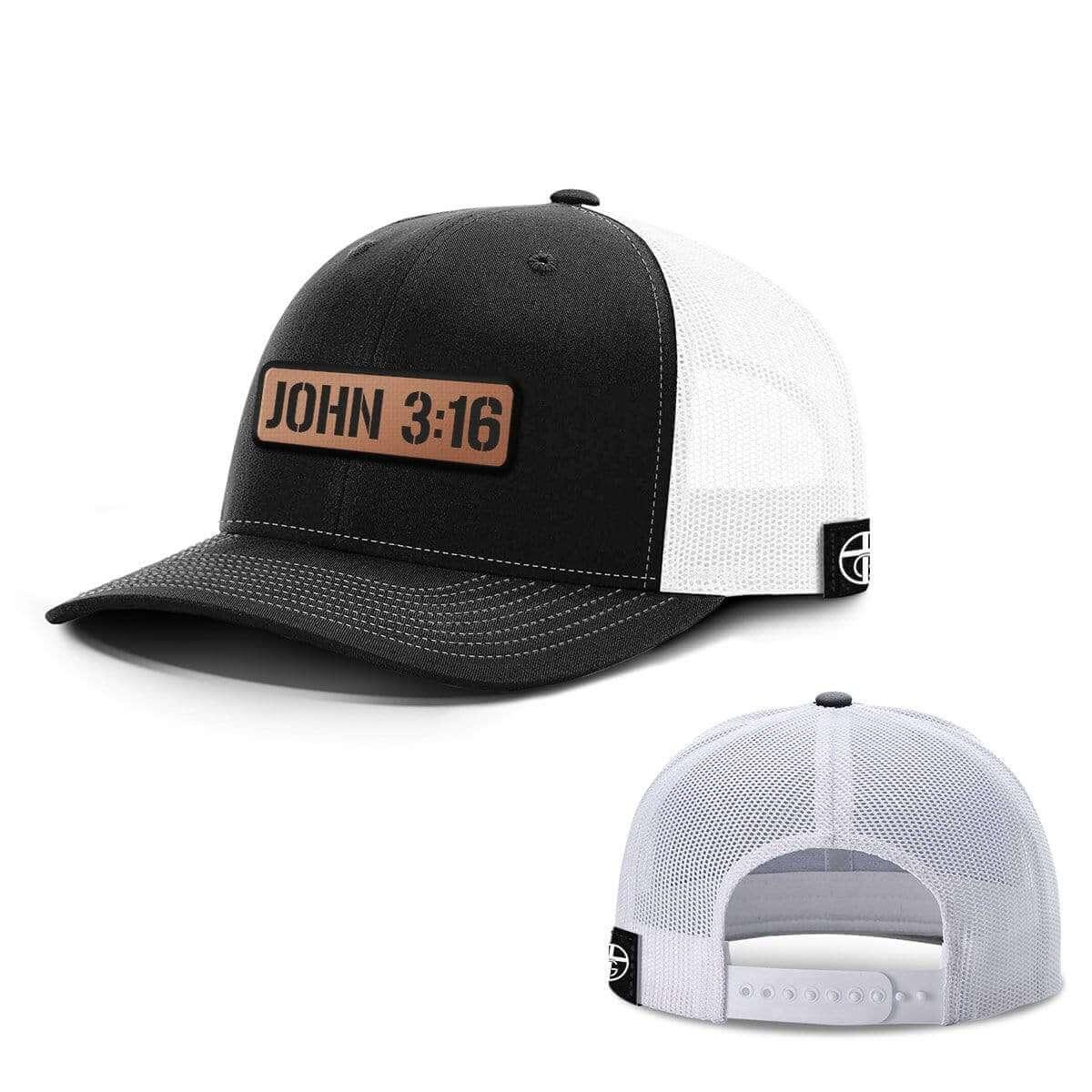 John 3:16 Leather Patch Hats - Our True God