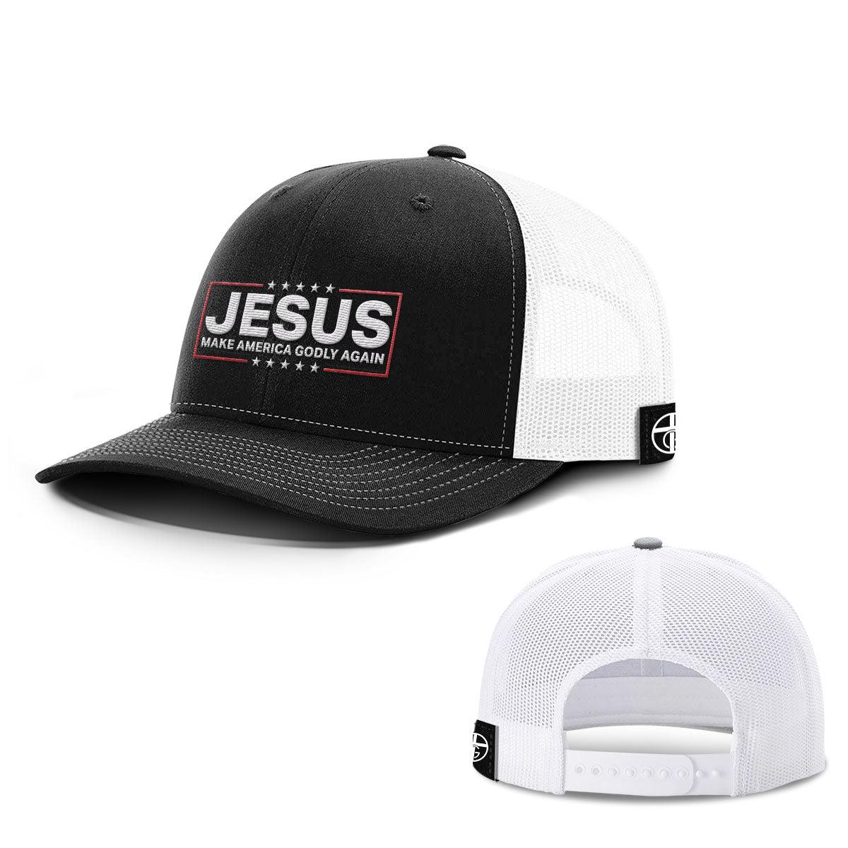 Jesus Make America Godly Again Hats - Our True God