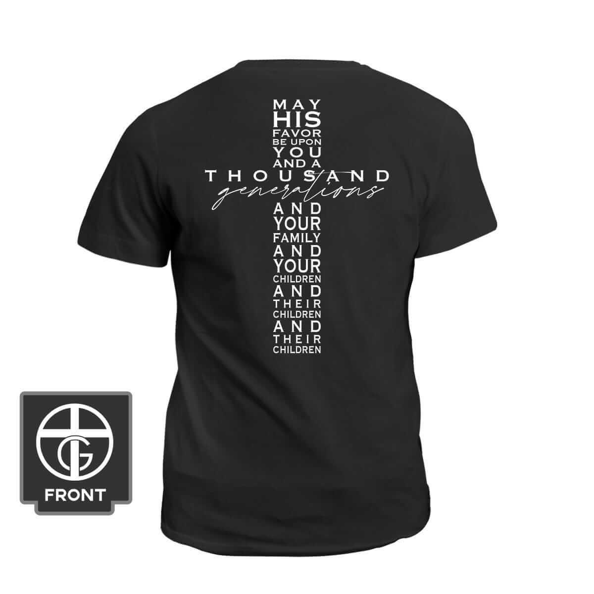 May His Favor Cross (Back Print) - Our True God