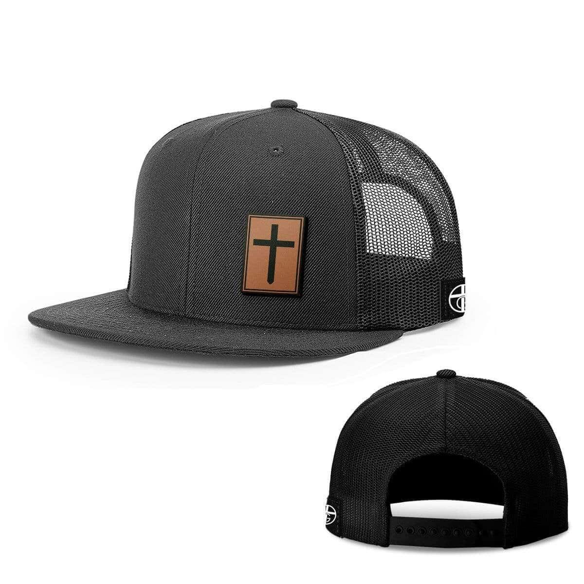 Cross Leather Patch Hats - Our True God