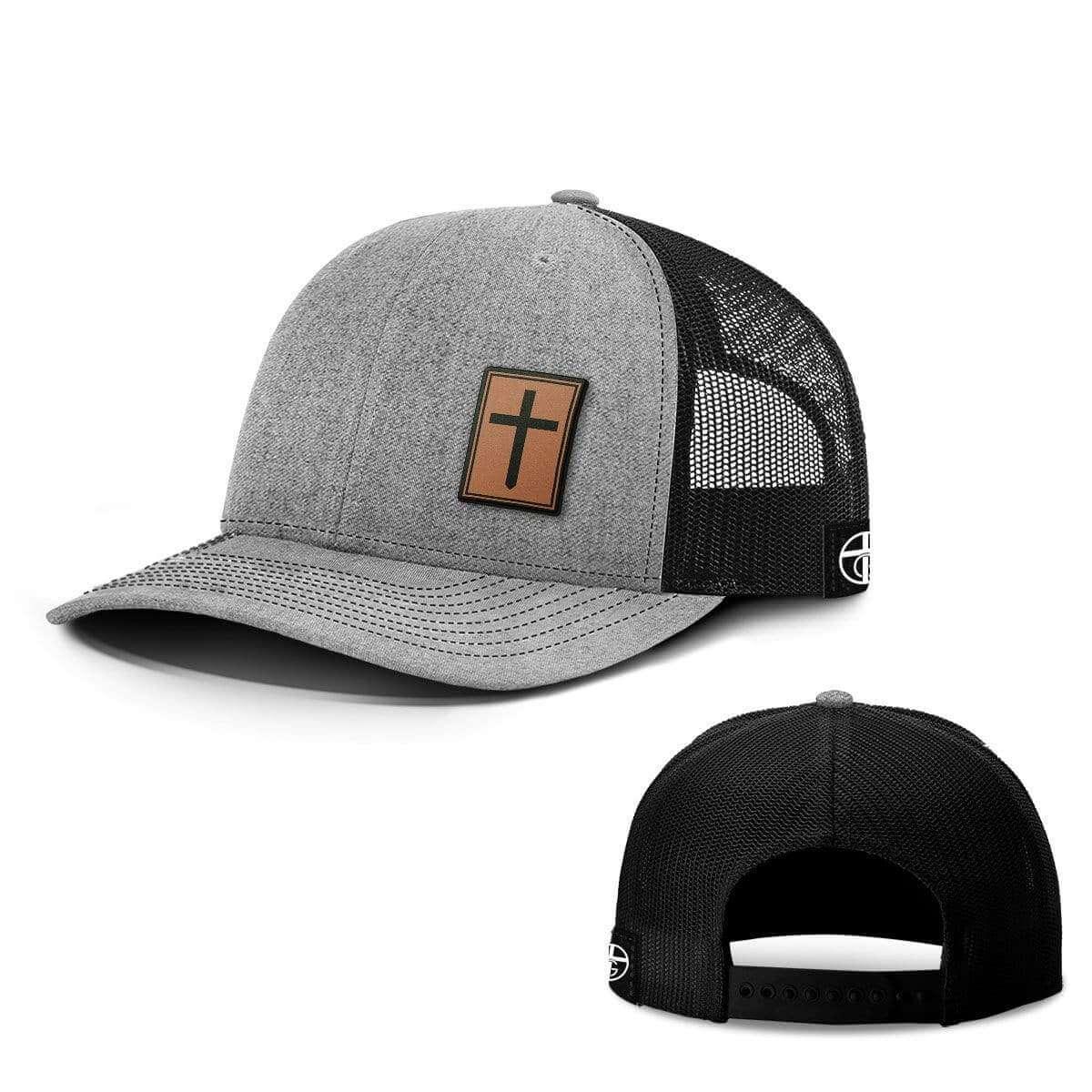 Cross Leather Patch Hats - Our True God