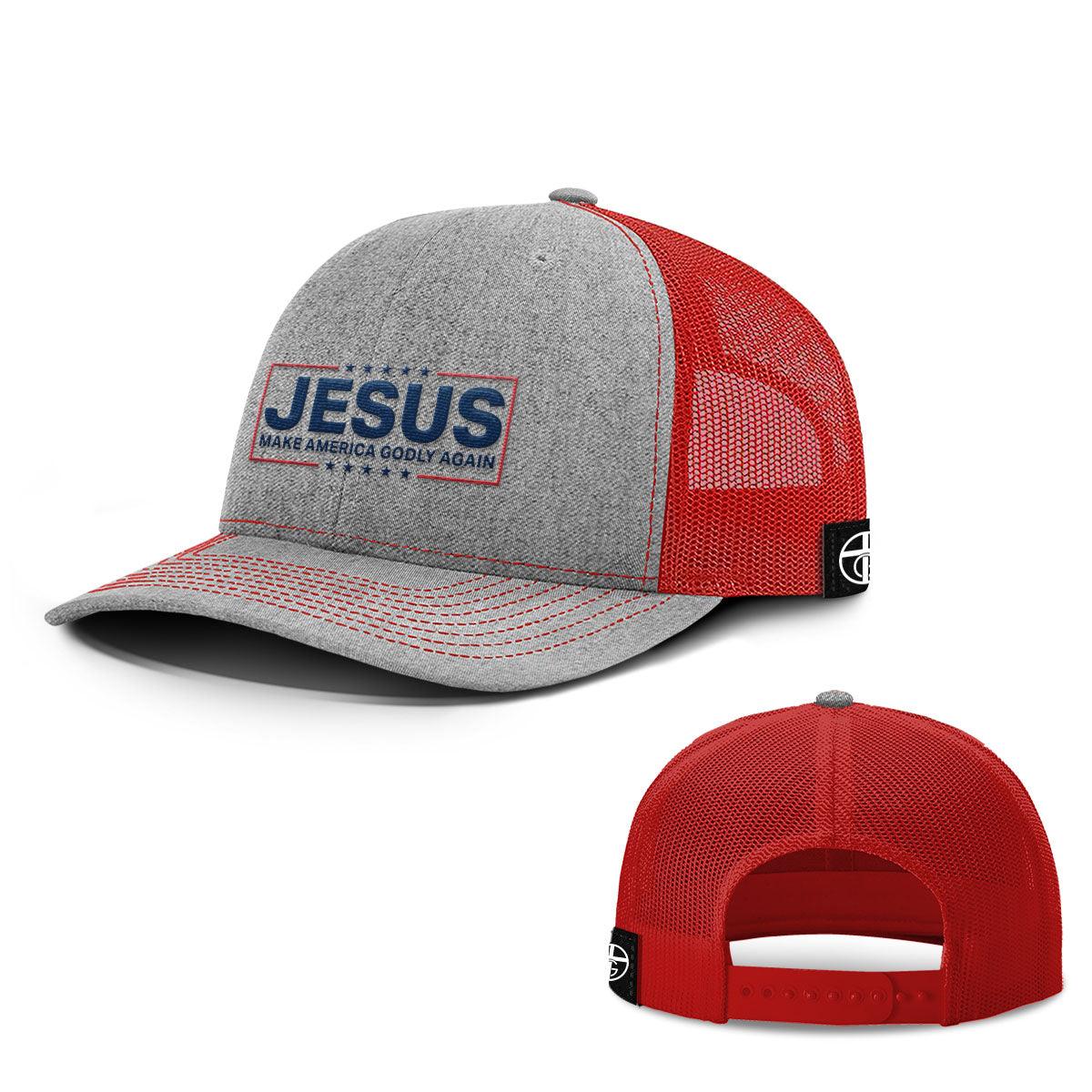 Jesus Make America Godly Again Hats - Our True God