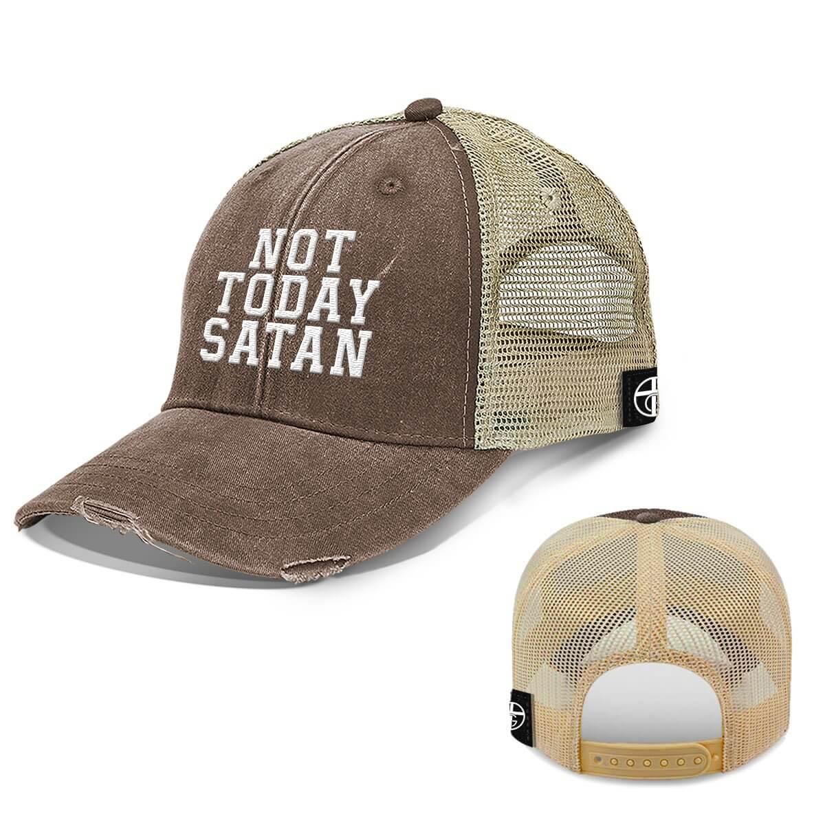 Not Today Satan Trucker Hats - Our True God