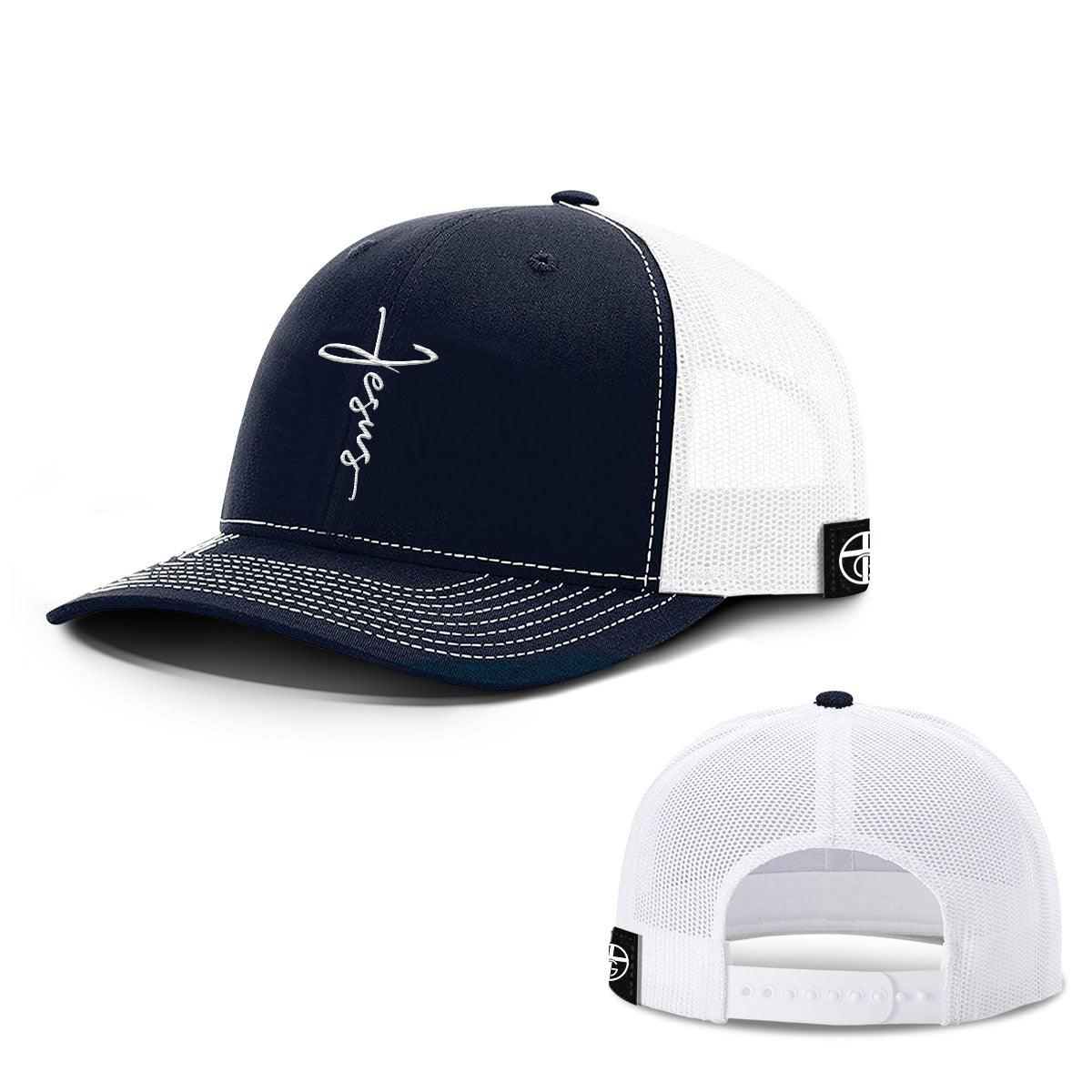 Jesus Cross Center Hats - Our True God