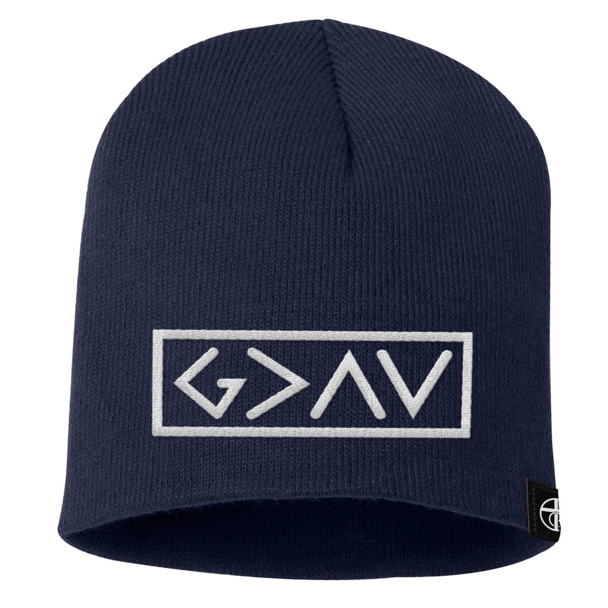 God is Greater Than the Highs and Lows Beanies - Our True God