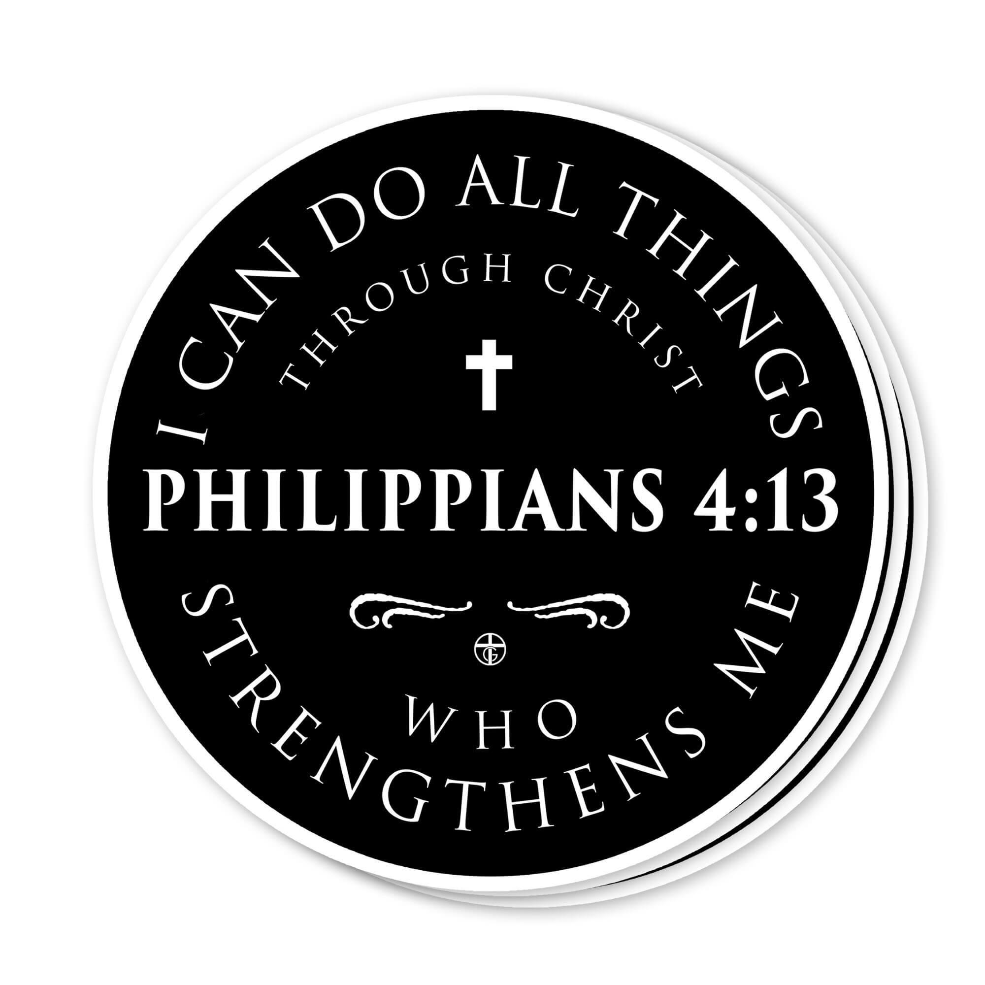 Philippians 4:13 Decals - Our True God