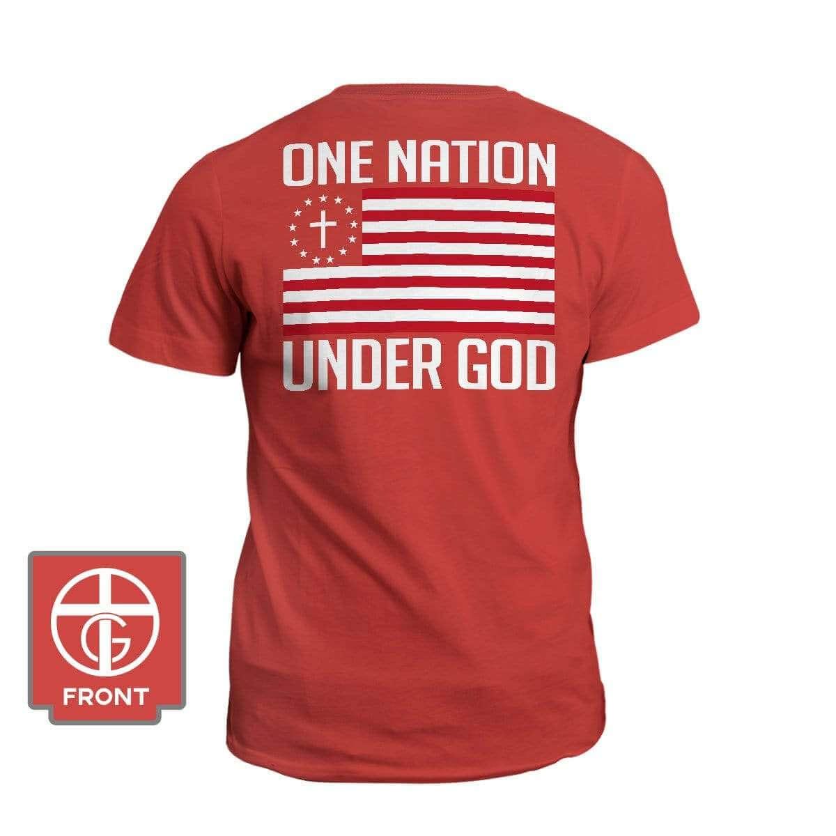 One Nation Under God (Back Print) - Our True God