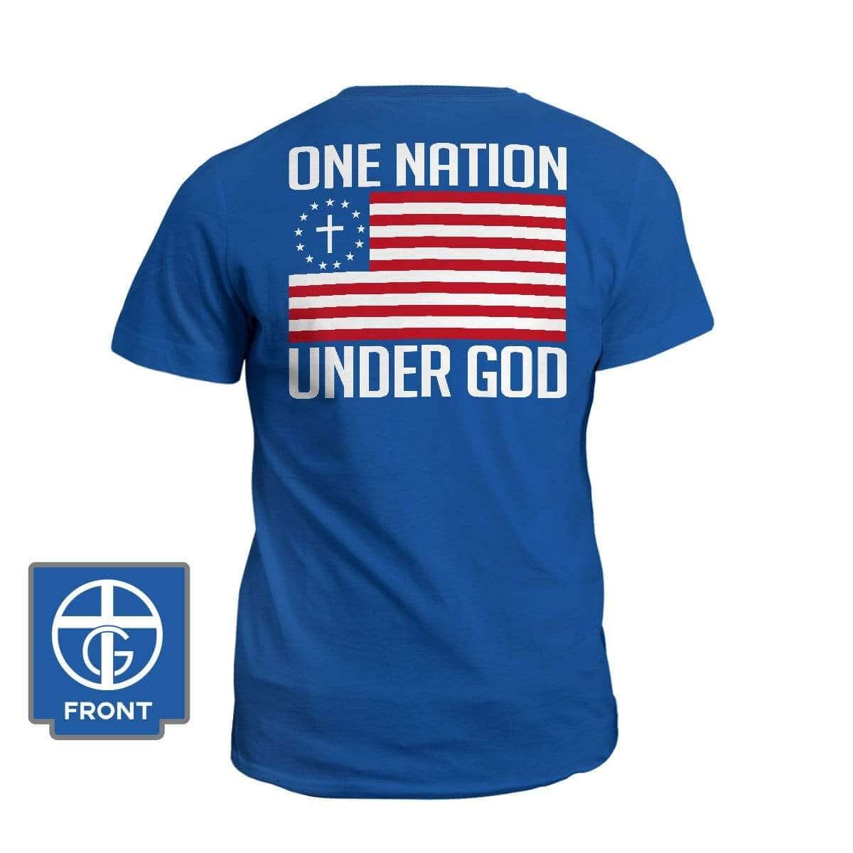 One Nation Under God (Back Print) - Our True God