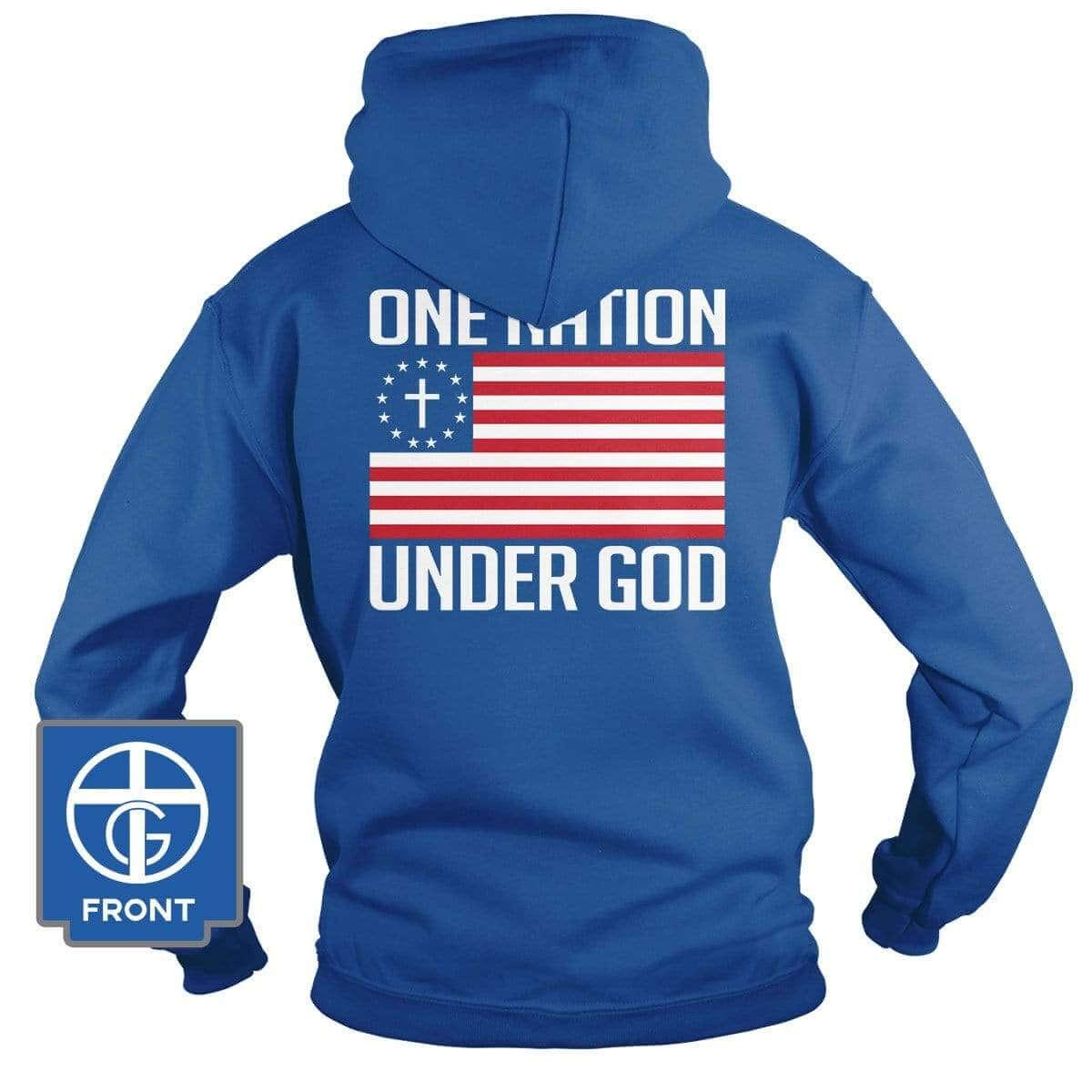 One Nation Under God (Back Print) - Our True God