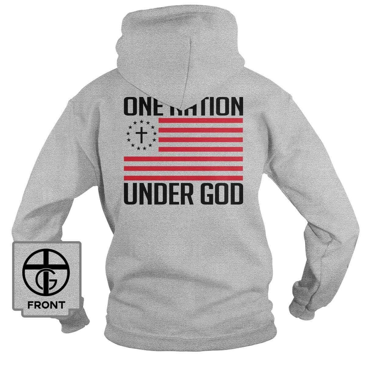 One Nation Under God (Back Print) - Our True God