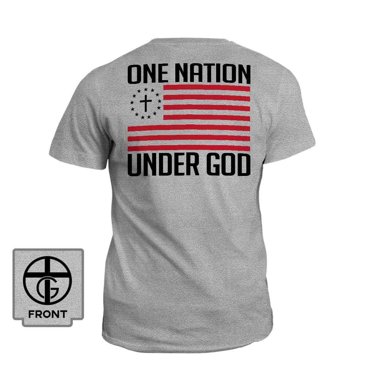 One Nation Under God (Back Print) - Our True God