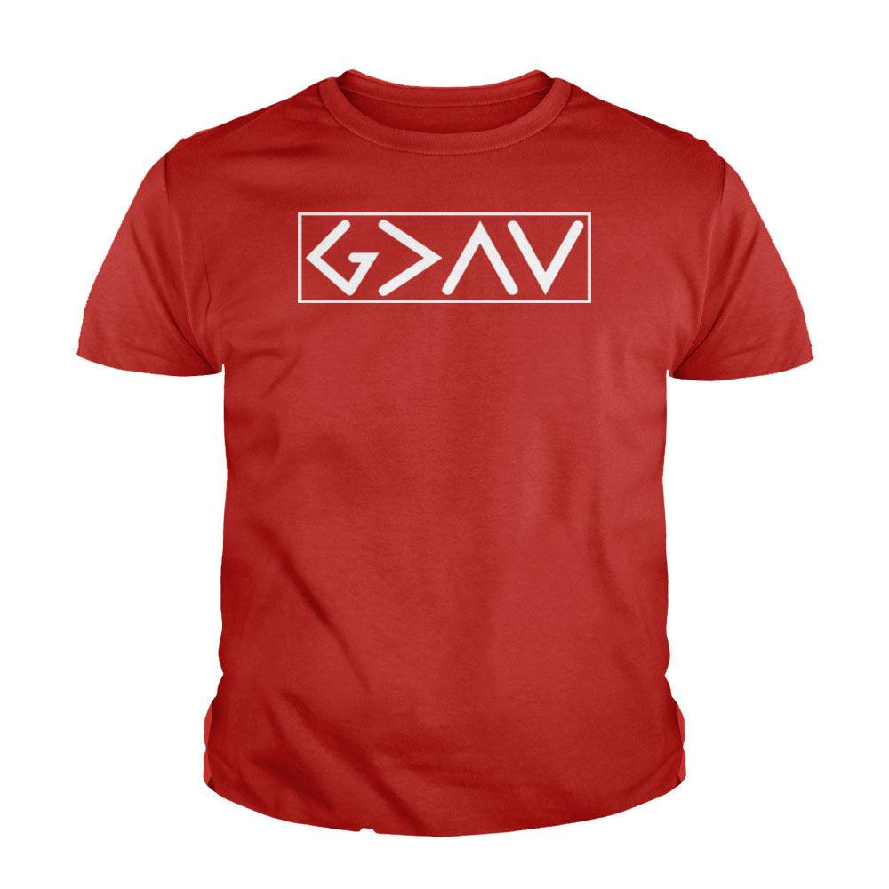 God Is Greater Than The High And Lows Kids Shirts - Our True God