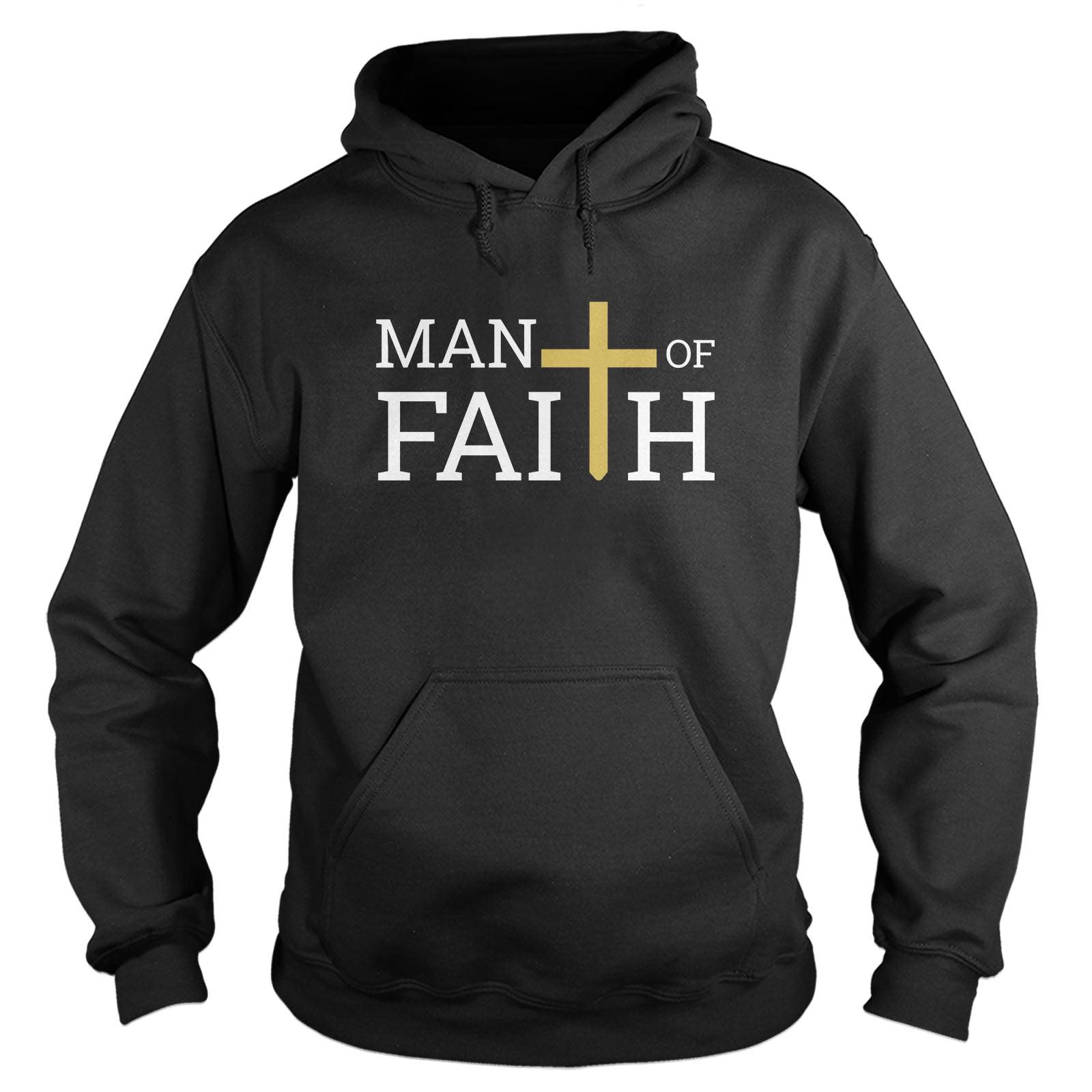 Our True God Apparel Hoodie / Black / S Man Of Faith