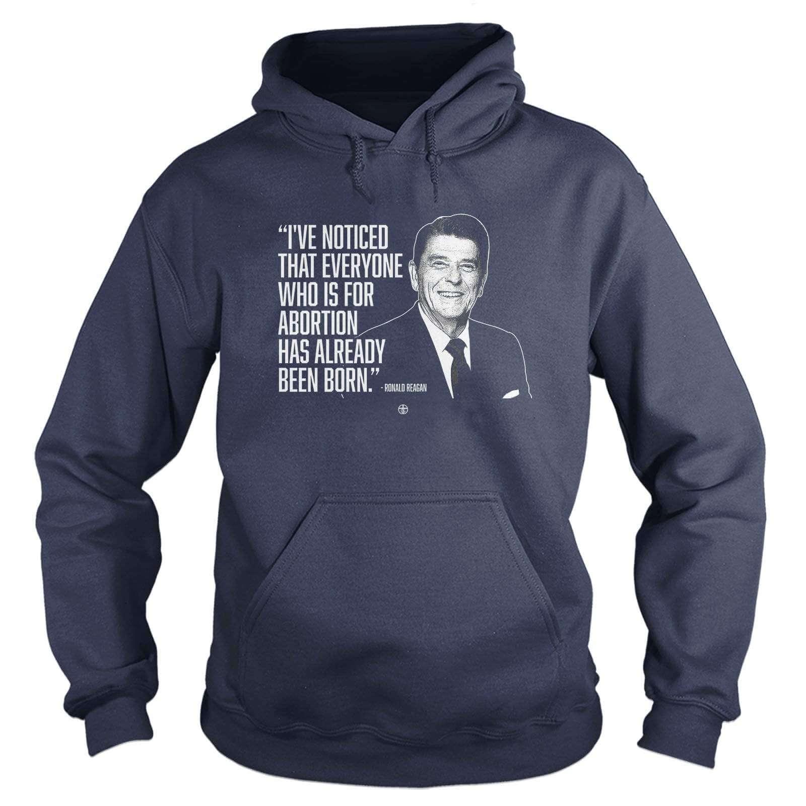 Our True God Apparel Hoodie / Navy / S I've Noticed that Everyone Who is for Abortion