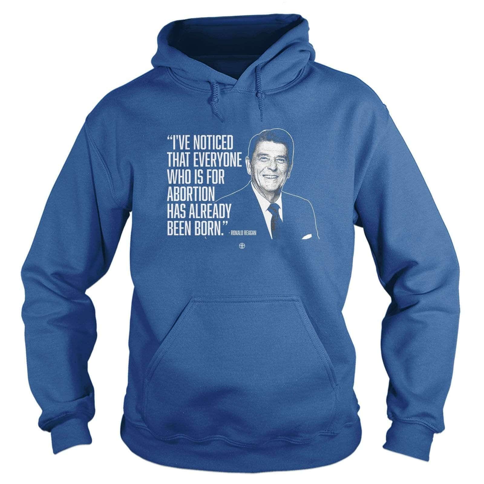 Our True God Apparel Hoodie / Royal Blue / S I've Noticed that Everyone Who is for Abortion