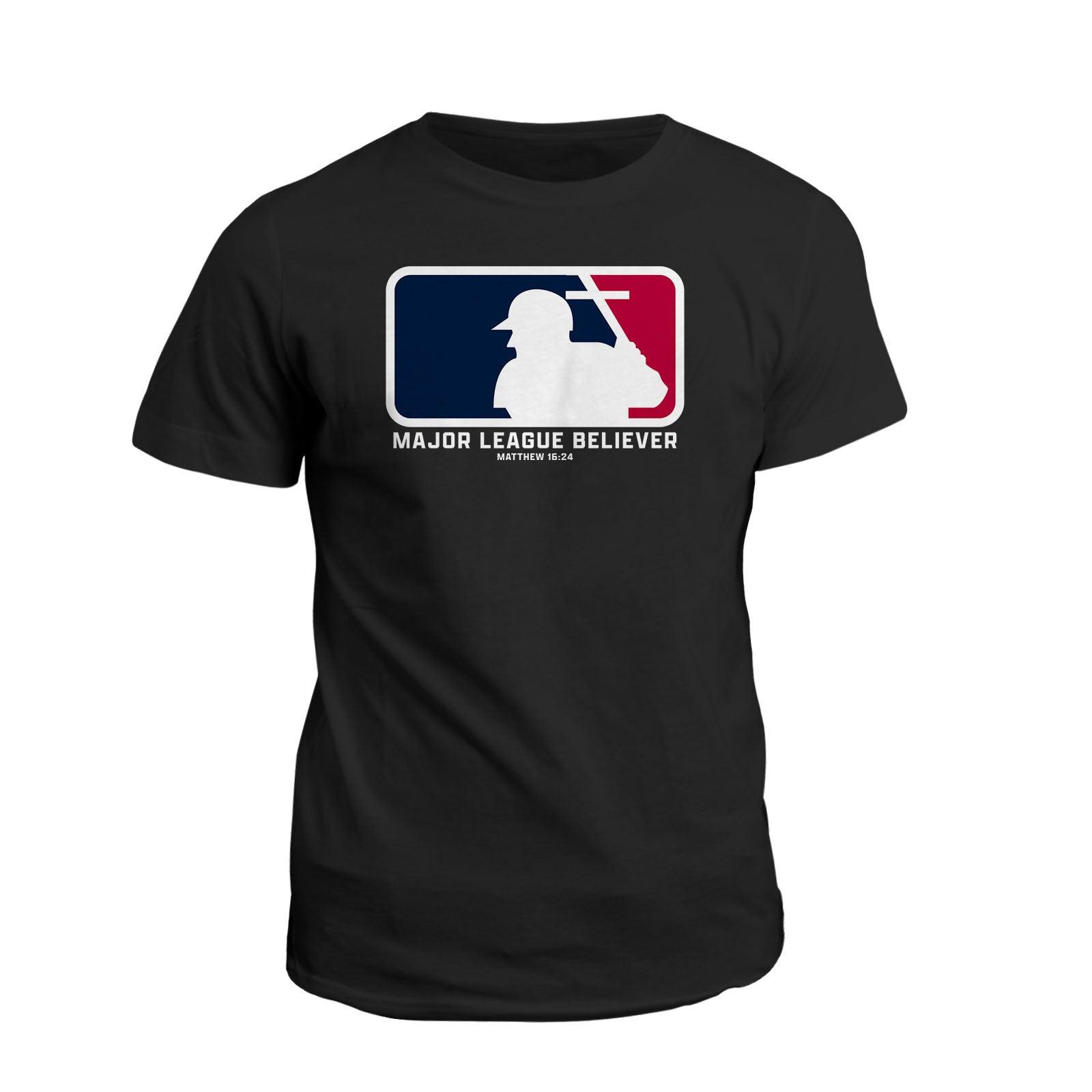 Our True God Apparel T-Shirt / Black / S Major League Believer