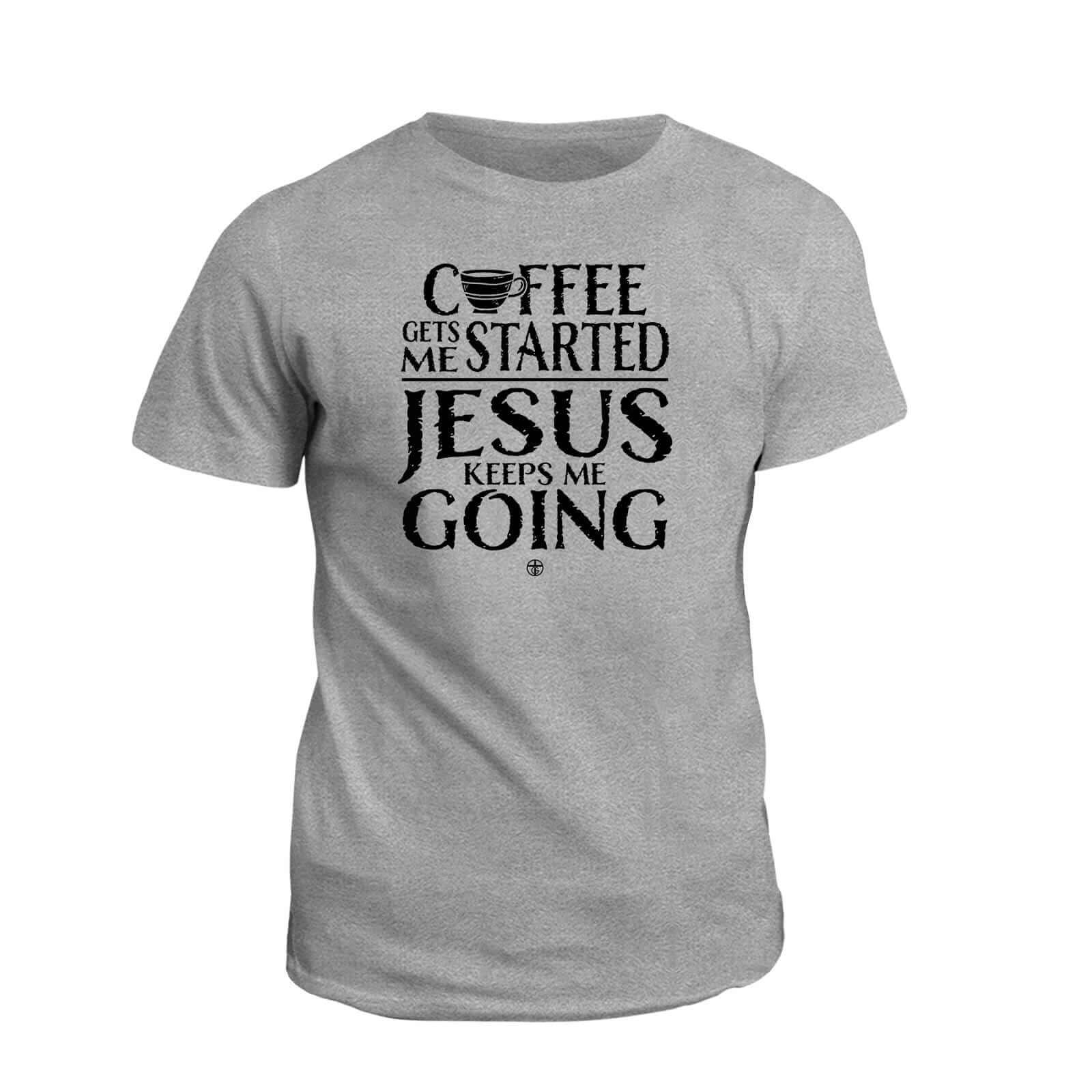 Our True God Apparel T-Shirt / Grey / S Jesus Keeps Me Going