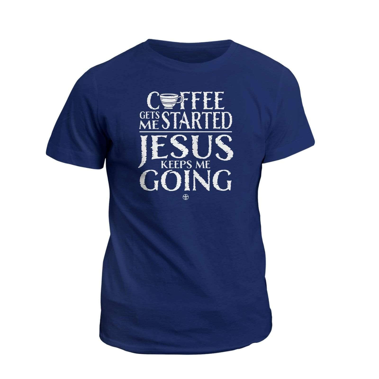 Our True God Apparel T-Shirt / Navy / S Jesus Keeps Me Going