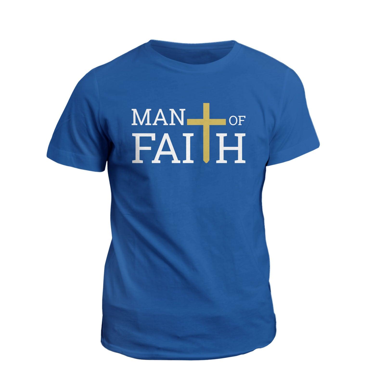 Our True God Apparel T-Shirt / Royal Blue / S Man Of Faith