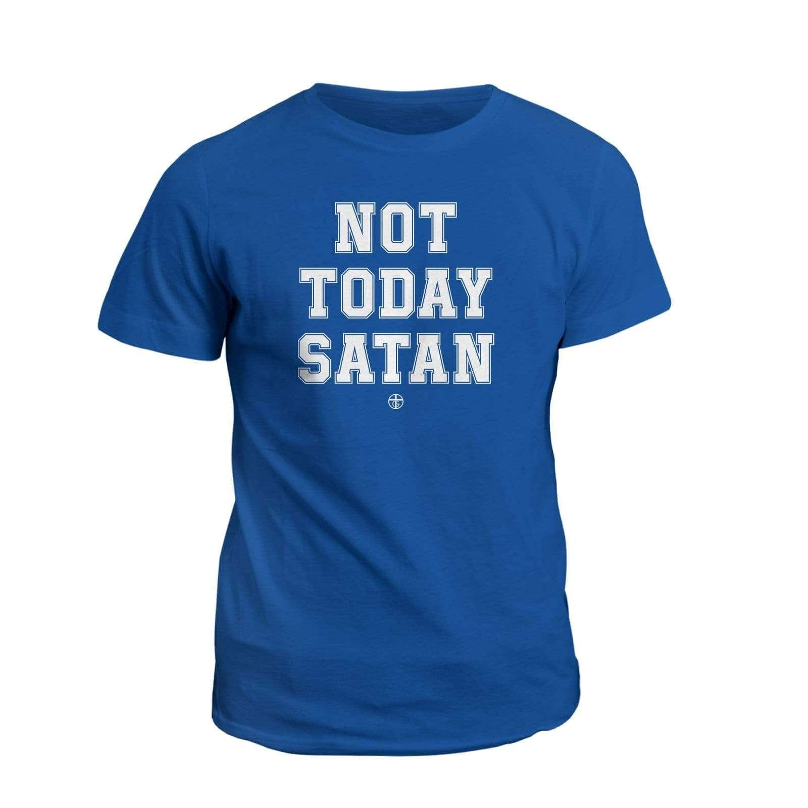 Our True God Apparel T-Shirt / Royal Blue / S Not Today Satan