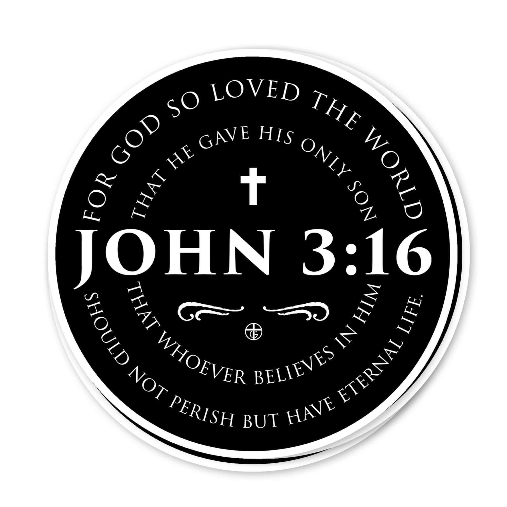 Our True God Decal John 3:16 Decals