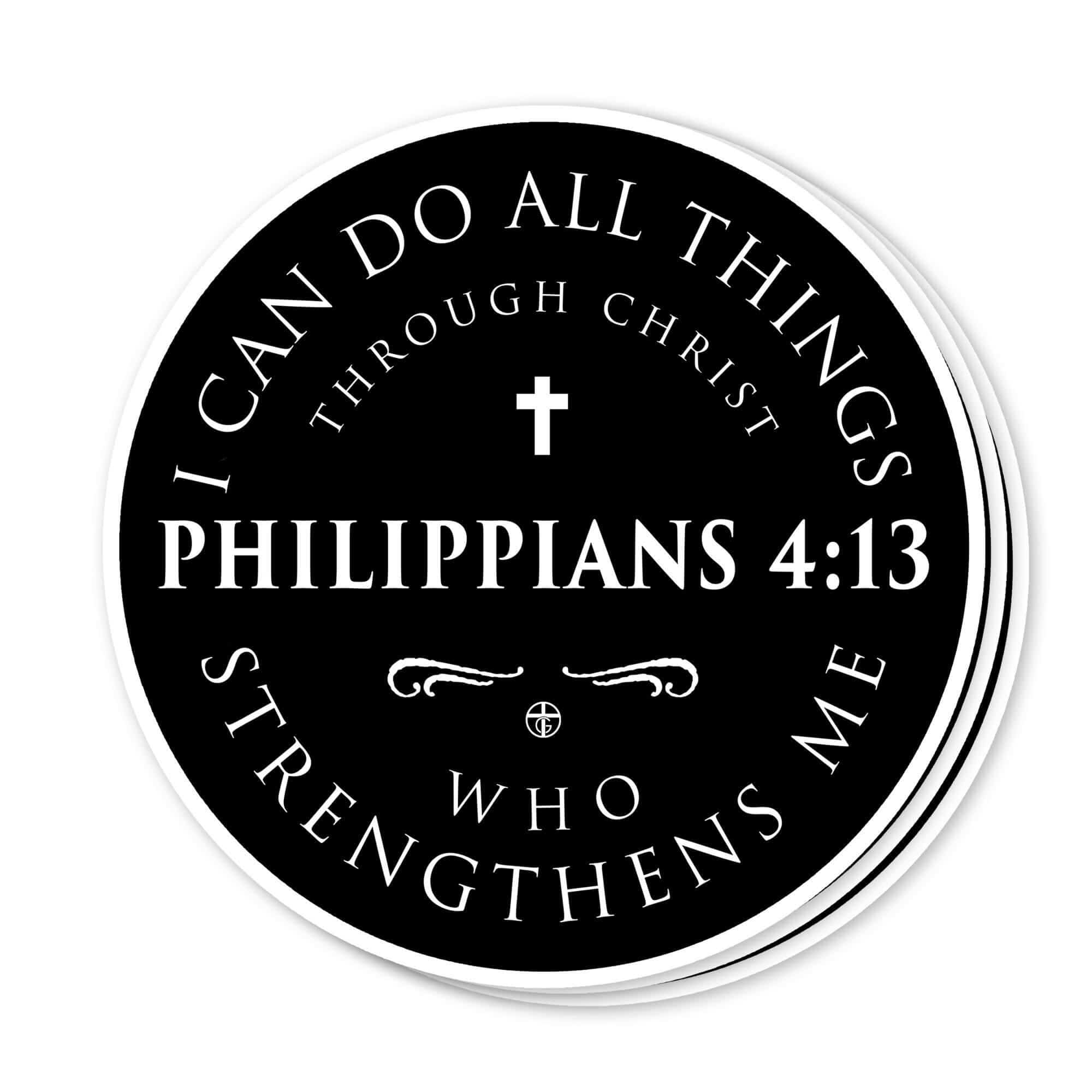 Our True God Decal Philippians 4:13 Decals