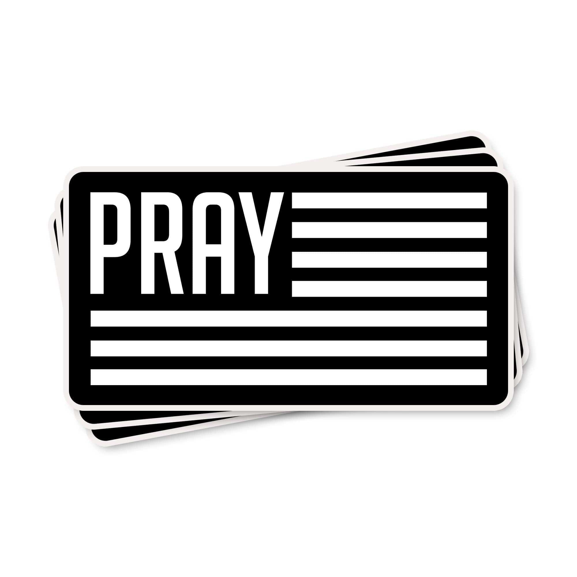 Our True God Decal Pray Flag Decals