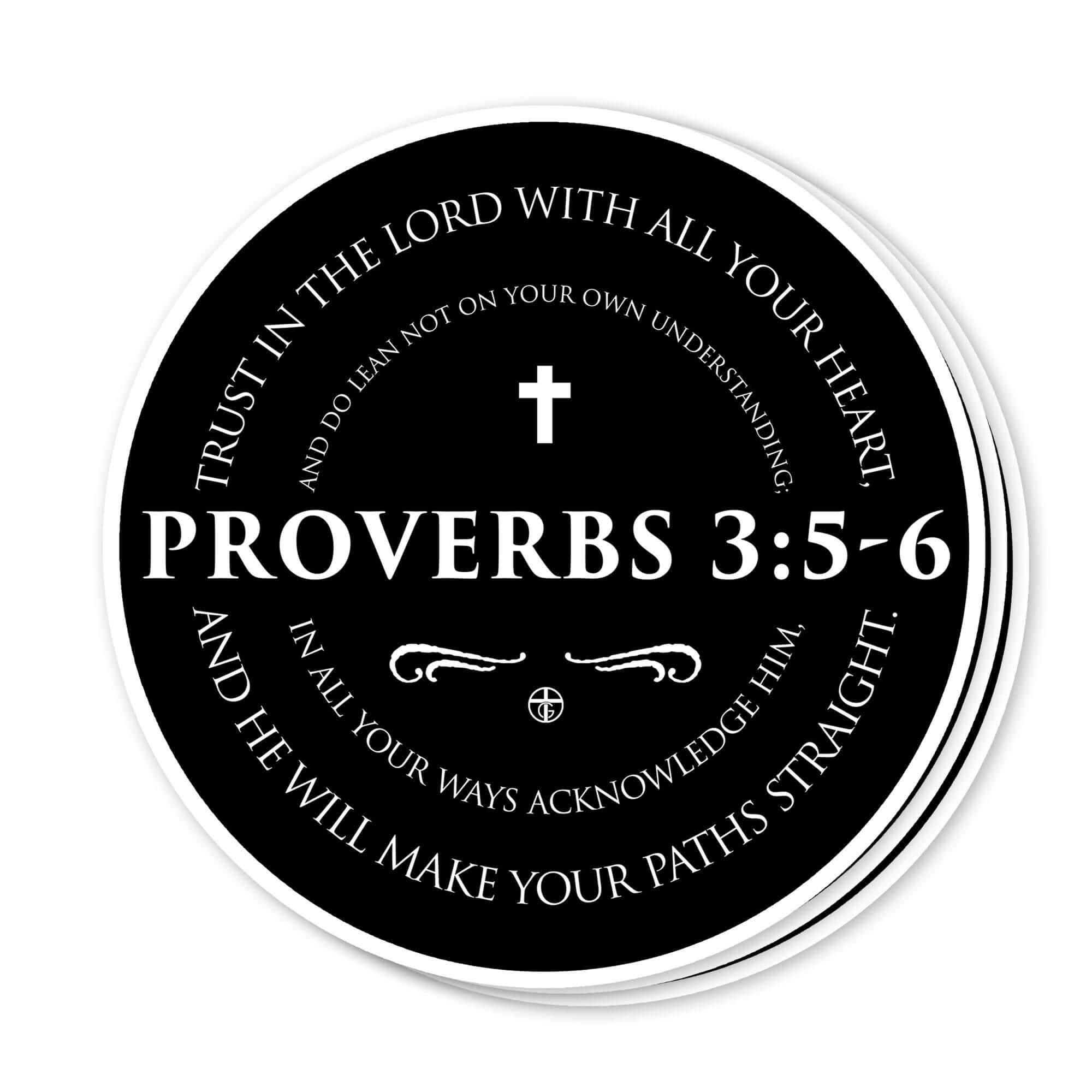 Our True God Decal Proverbs 3:5-6 Decals