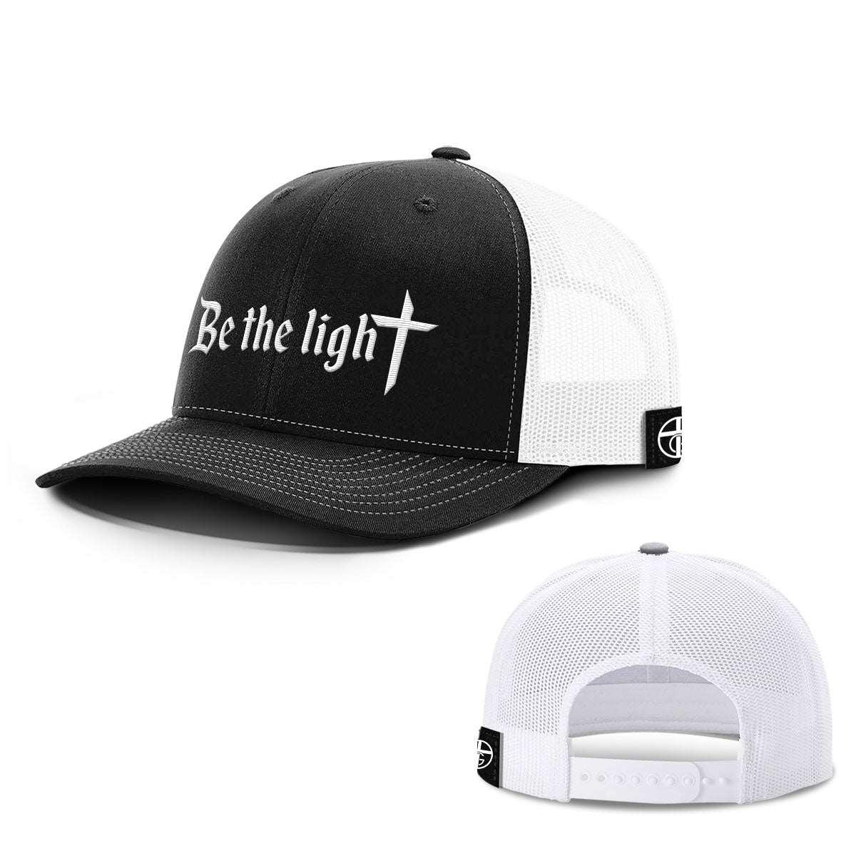 Our True God Hat Snapback / Black and White / One Size Be The Light Hats